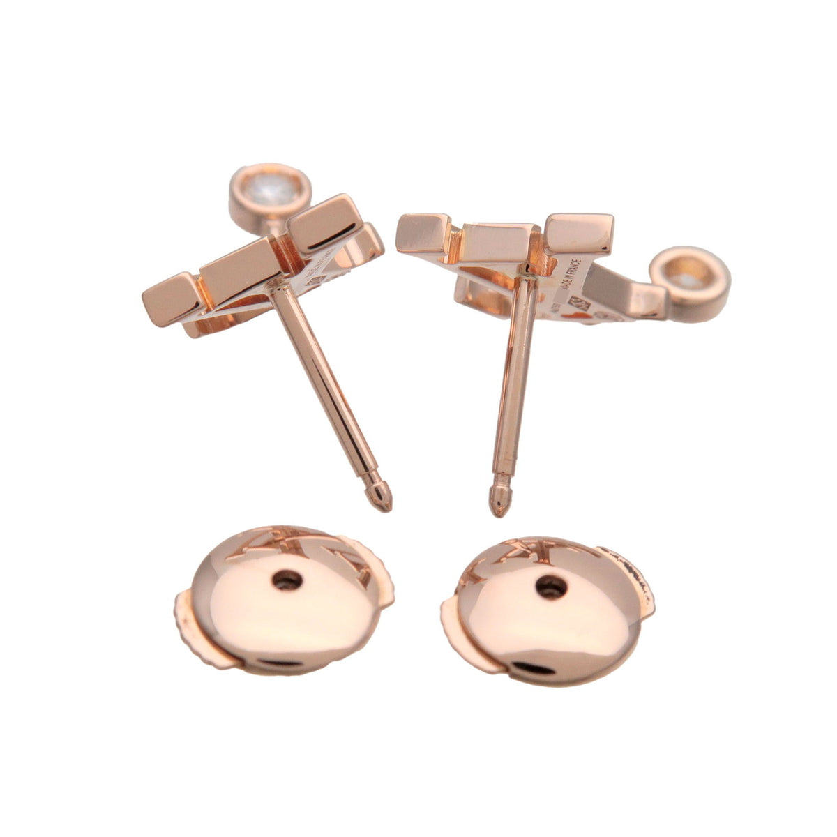 Louis Vuitton Puces Idylle Blossom LV Diamond Earrings K18 750PG Q96549