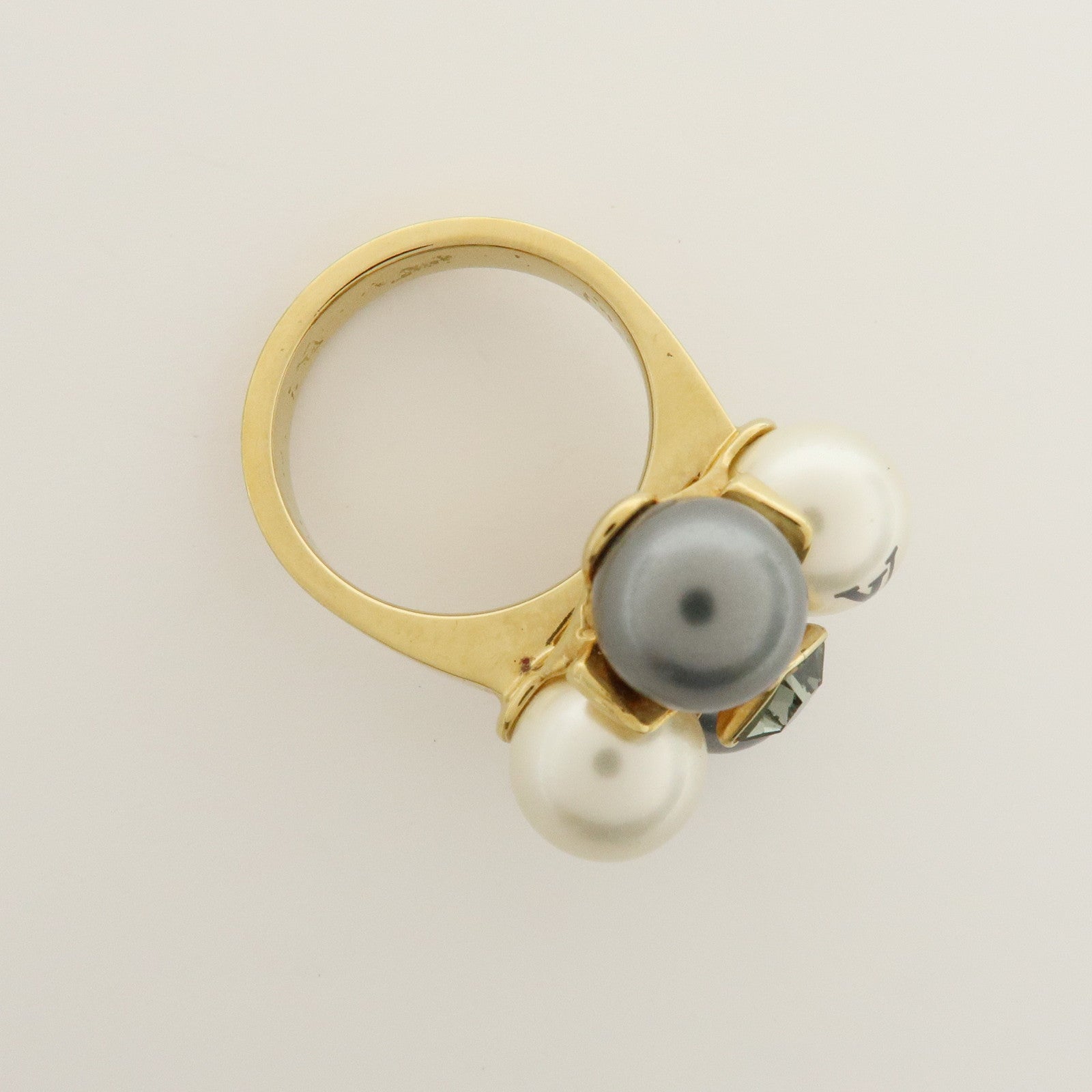 Louis Vuitton Bague Clemence Arrivee Imitation Pearl Ring M67017 S