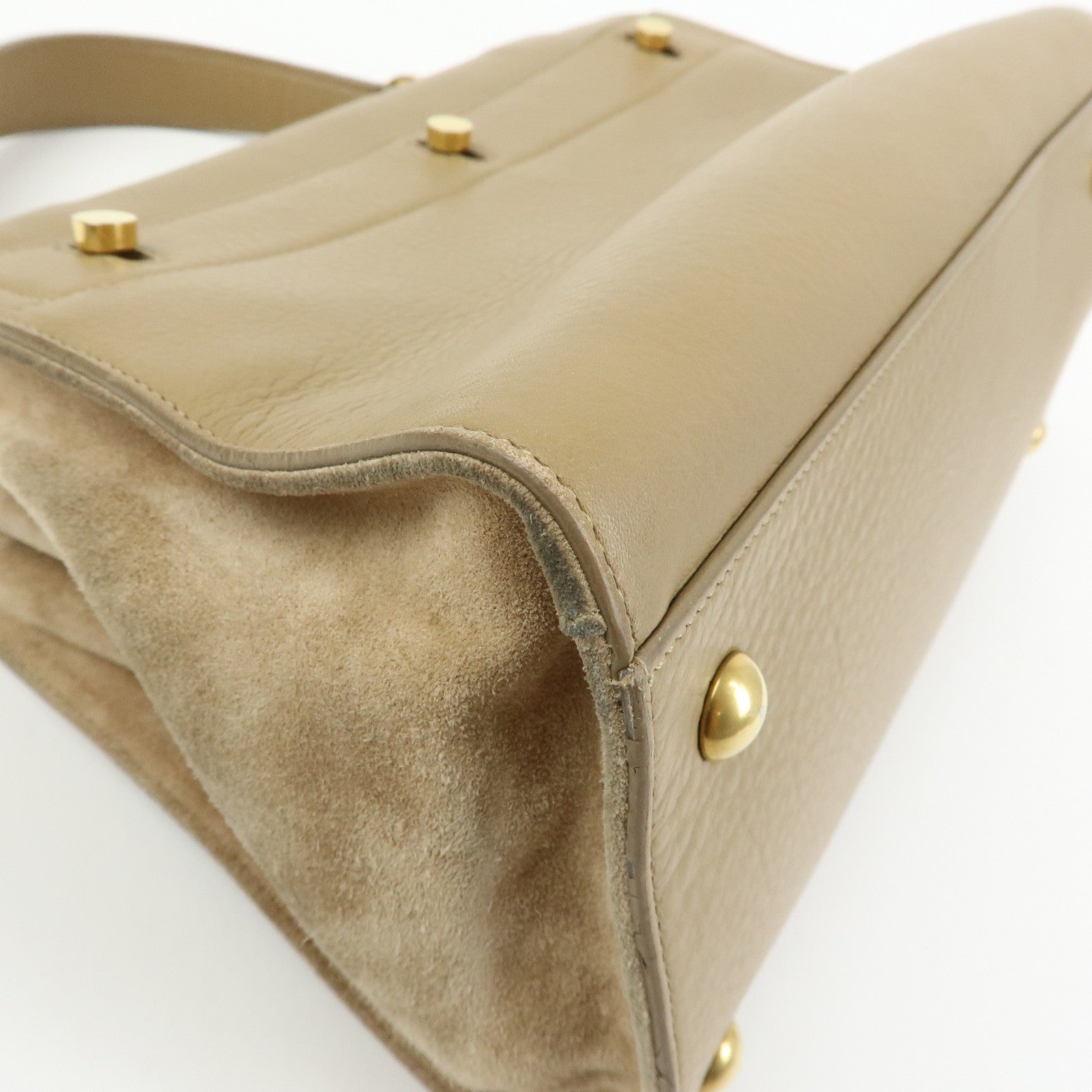 SAINT LAURENT PARIS Muse Two Leather Suede 2Way Bag Hand Bag 368229