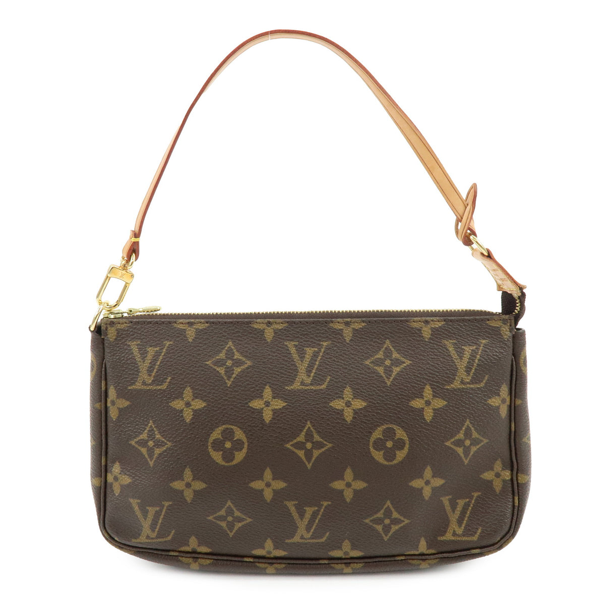 Louis Vuitton Monogram Pochette Accessoires Pouch Hand Bag Brown M51980
