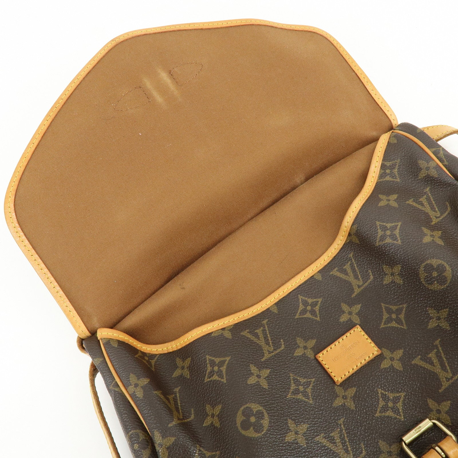 Louis Vuitton Monogram Saumur 30 Canvas Shoulder Bag Brown M42256