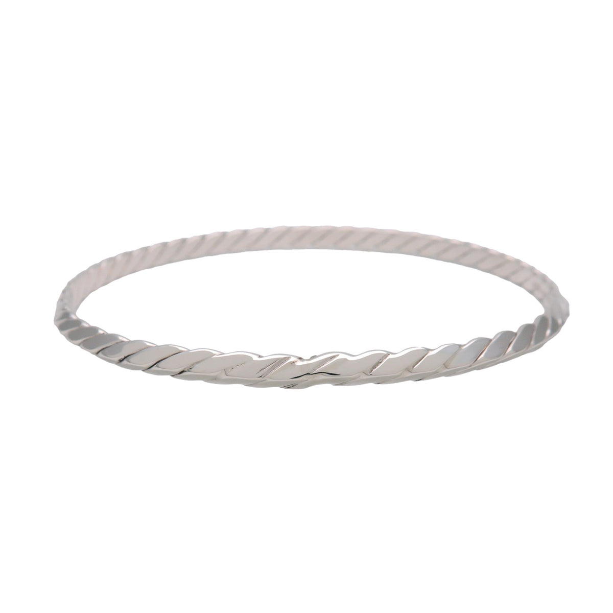 Tiffany & Co Knife Edge Twist Bangle Bracelet SV925 Silver