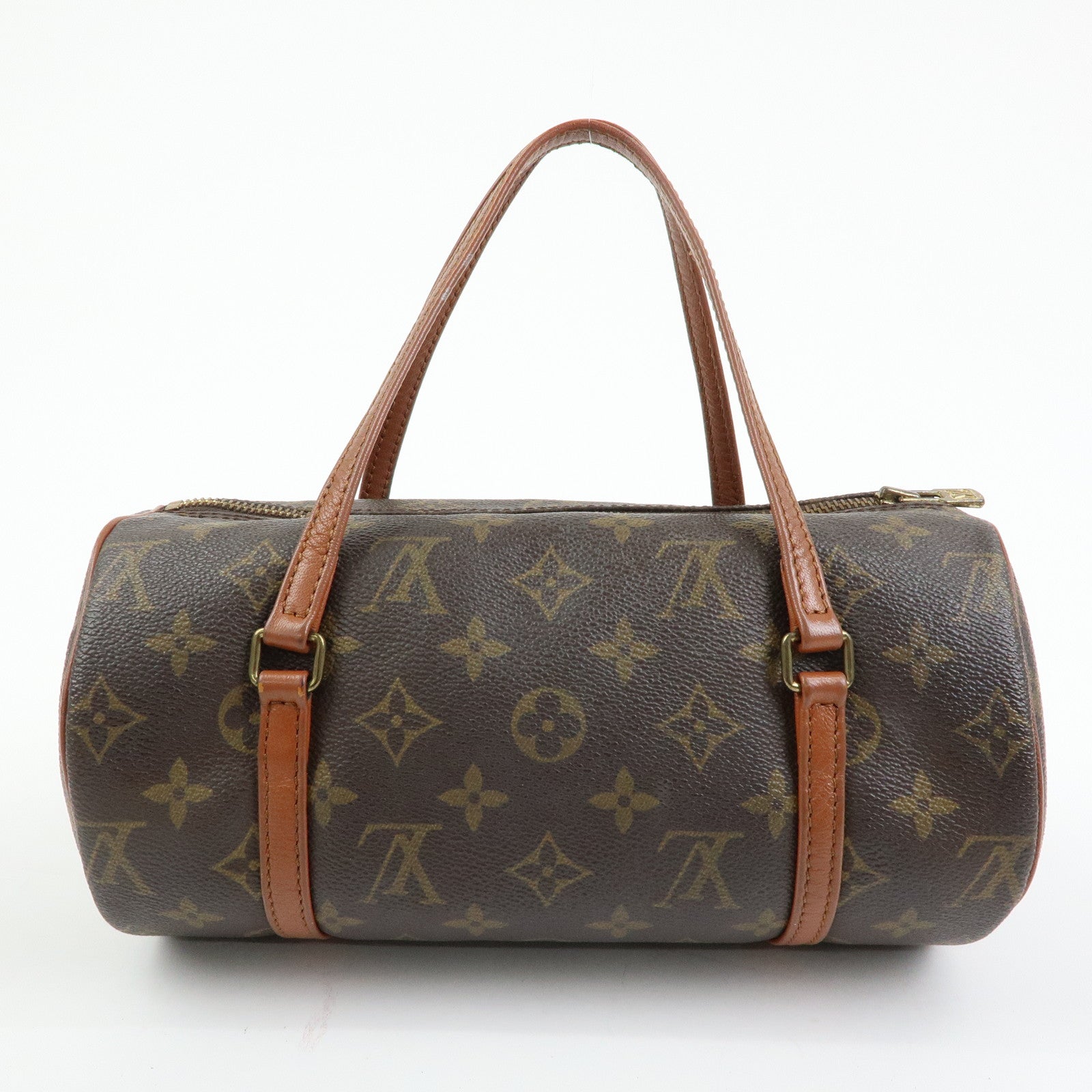 Louis Vuitton Monogram Papillon 26 Hand Bag Brown M51366