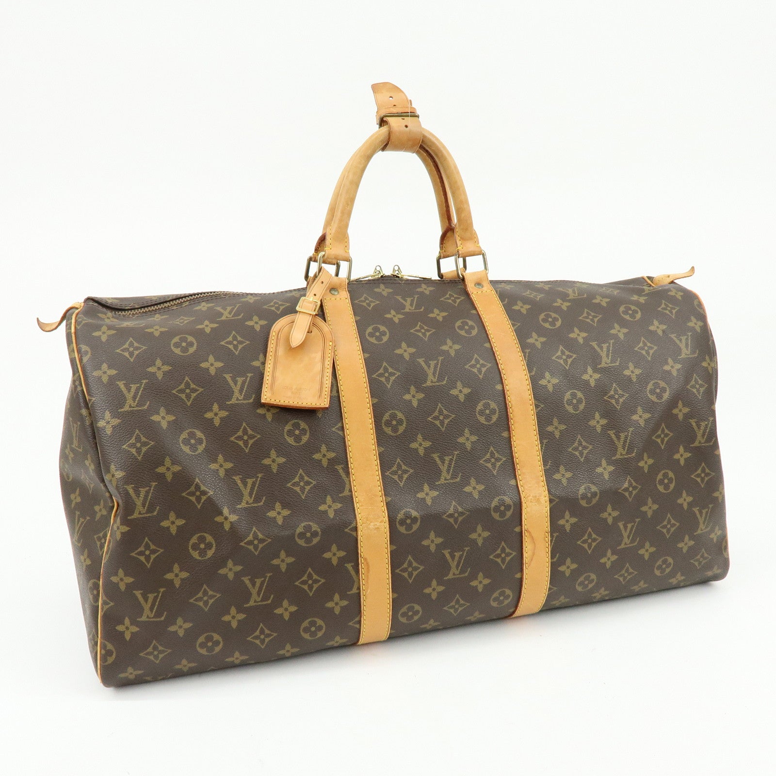 Louis Vuitton Monogram Keep All 55 Boston Bag Brown M41424