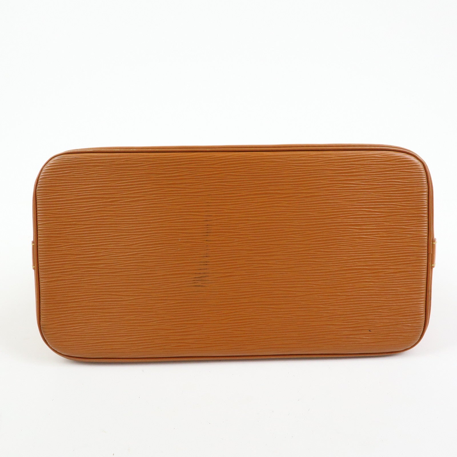 Louis Vuitton Epi Alma PM Leather Hand Bag Zipang Gold M52148