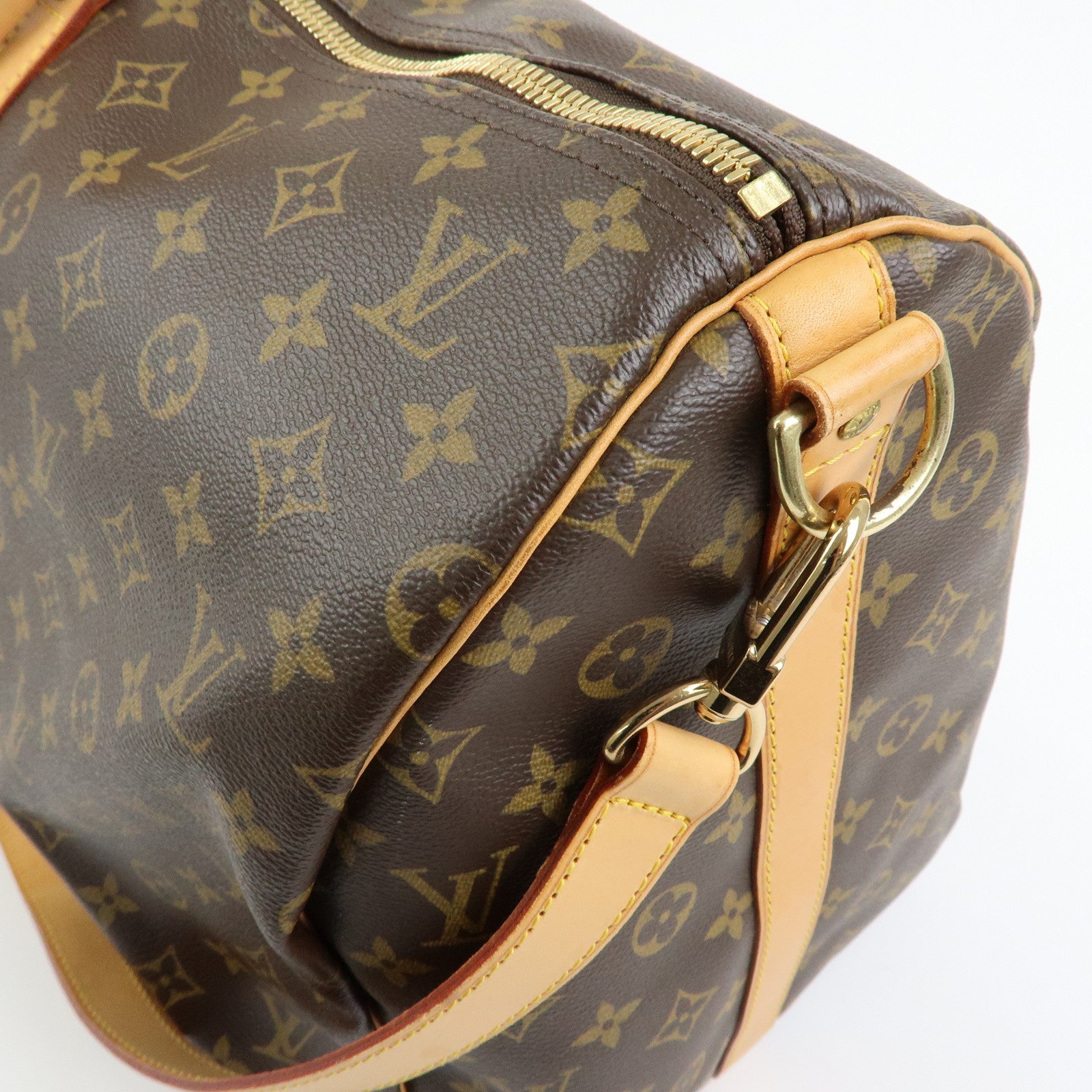 Louis Vuitton Monogram Keep All Bandouliere 55 Boston Bag M41414
