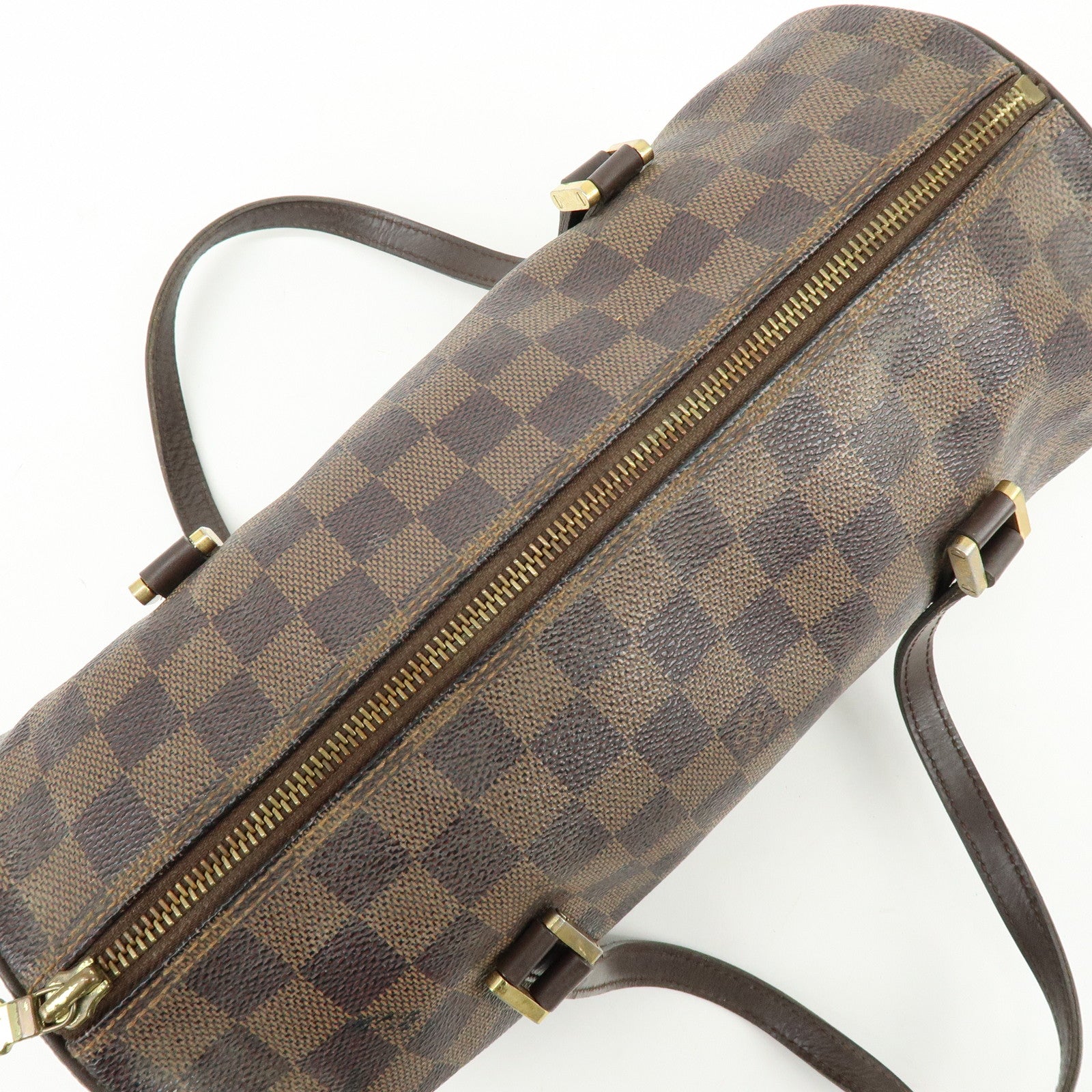 Louis Vuitton Damier Ebene Papillon 30 Hand Bag Brown N51303