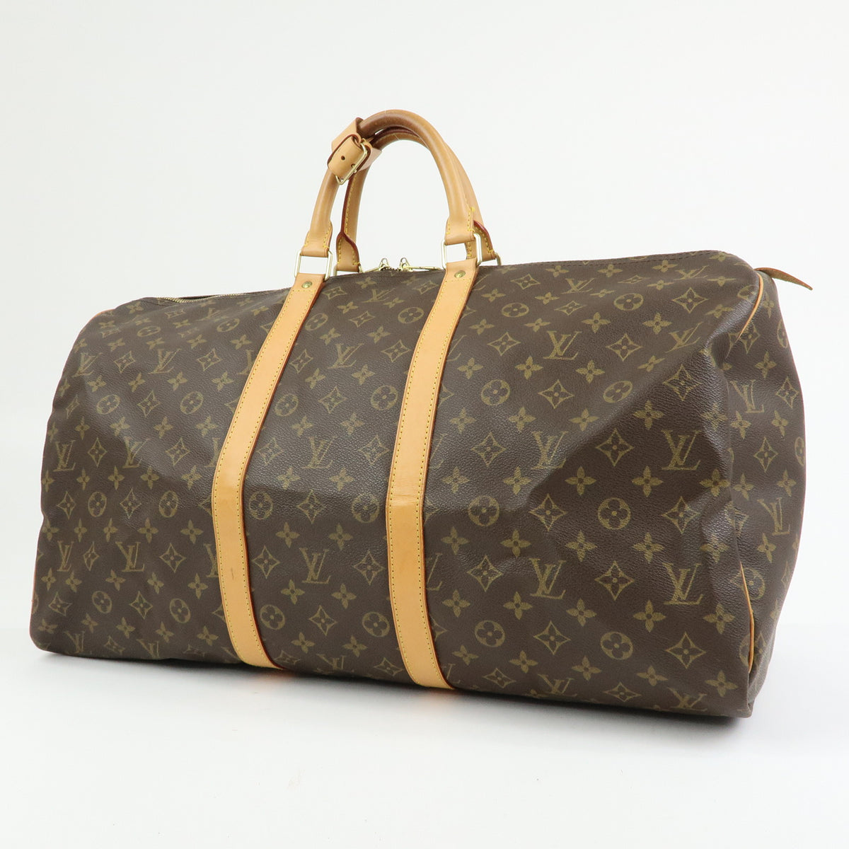 Louis Vuitton Monogram Keep All 55 Boston Bag Brown M41424
