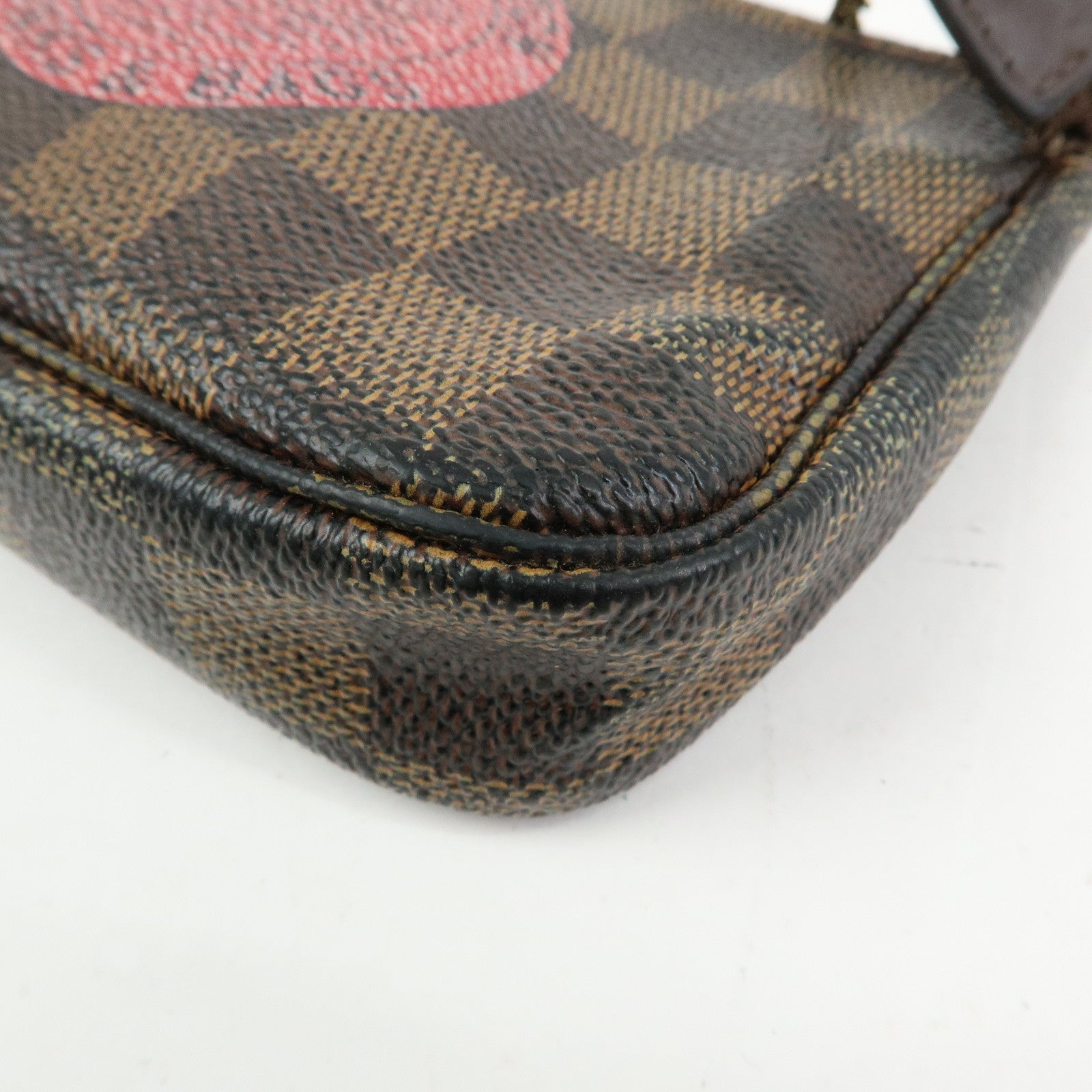 Louis Vuitton Damier T&B Mini Pochette Accessoires Pouch Brown N58011