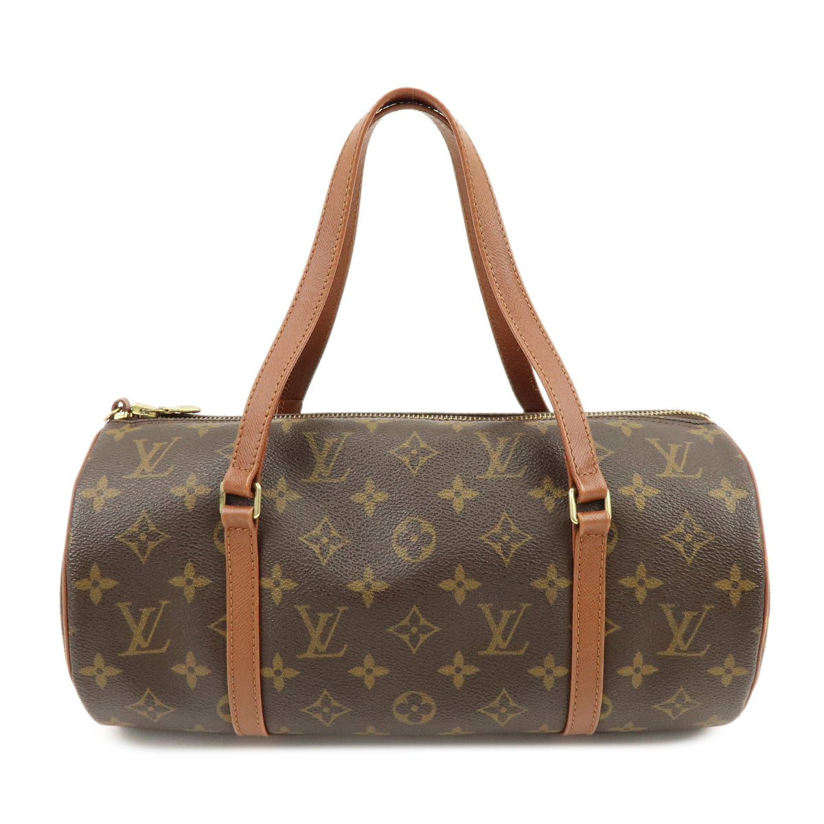 Louis Vuitton Monogram Papillon 30 Hand Bag Brown M51365
