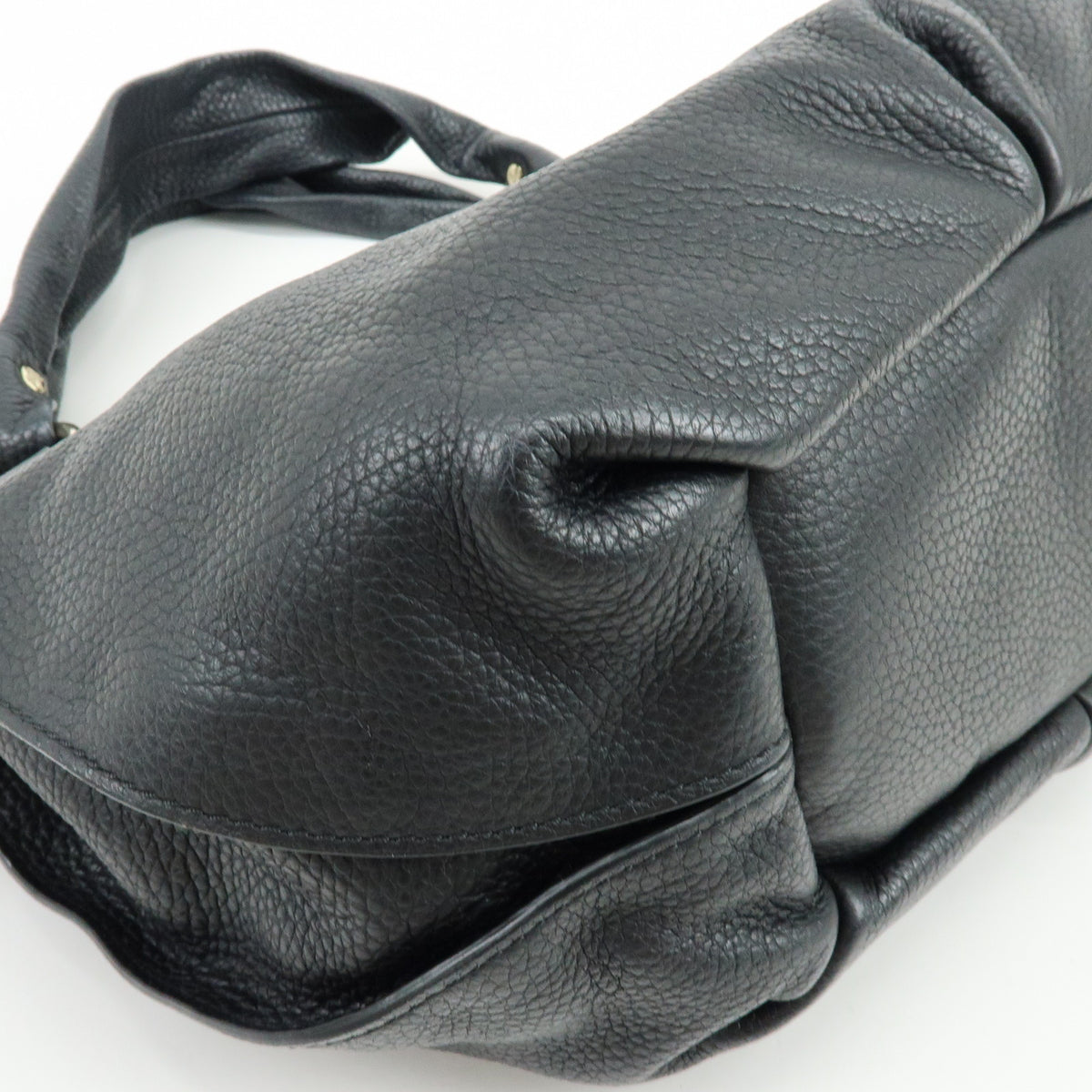 CELINE Bittersweet Leather Shoulder Bag Hand Bag Black