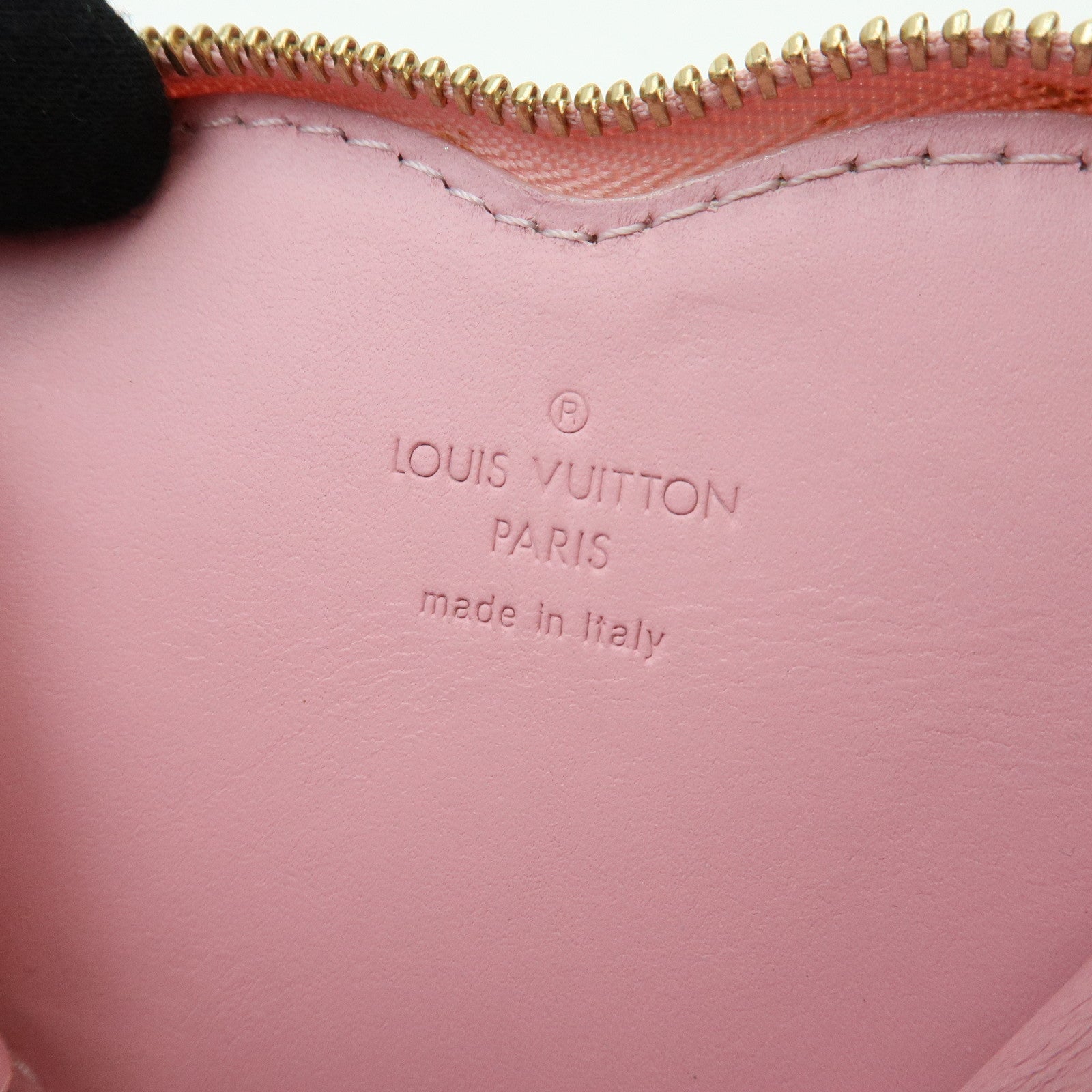Louis Vuitton Monogram Vernis Porte Monnaie Coeur Coin Case Pink M91431
