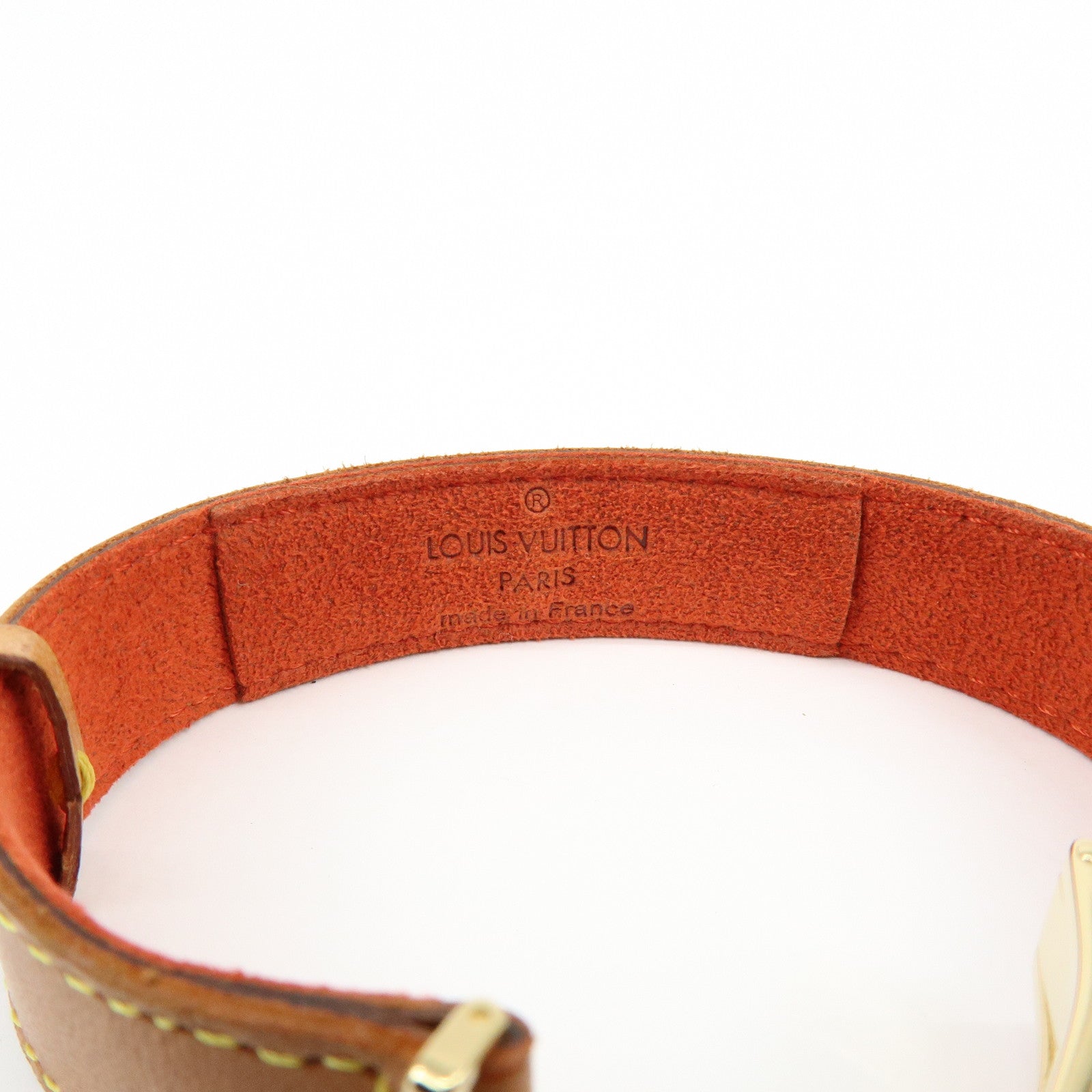 Louis Vuitton Monogram Leather Good Luck Bracelet Natural