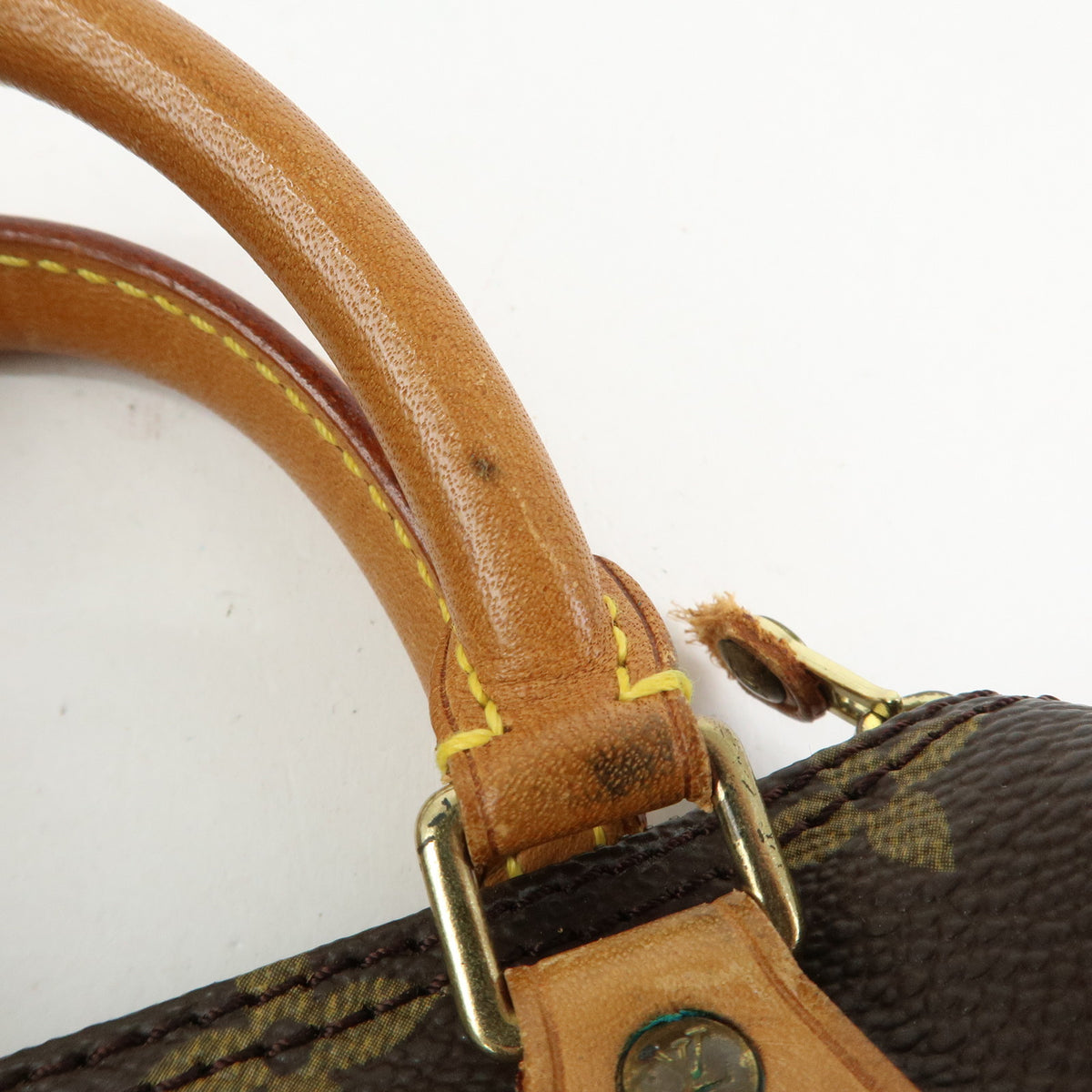 Louis Vuitton Monogram Mini Speedy Hand Bag Brown M41534