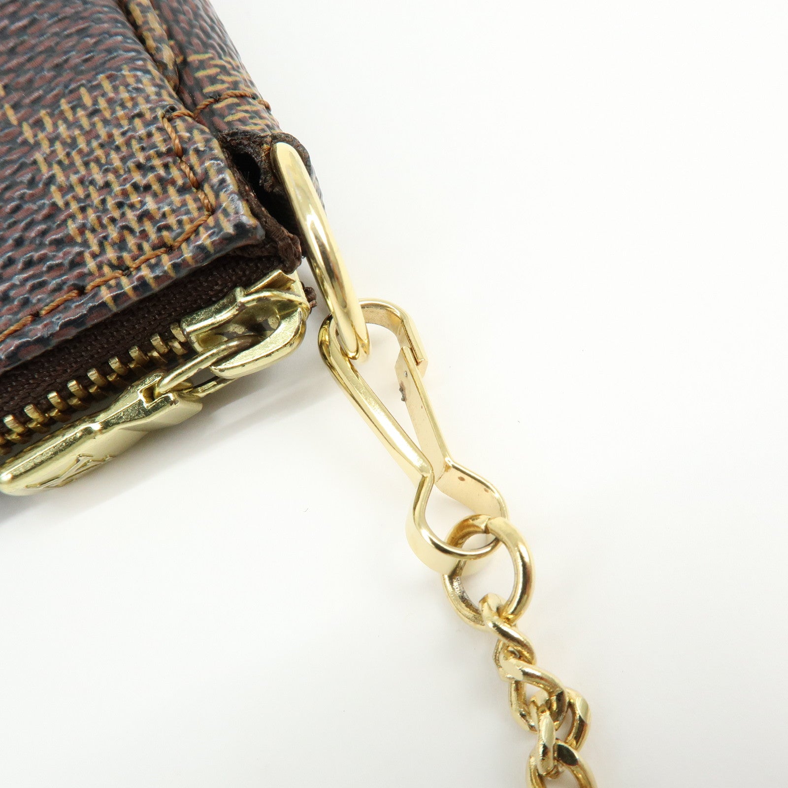 Louis Vuitton Damier Ebene Mini Pochette Accessoires Hand Bag