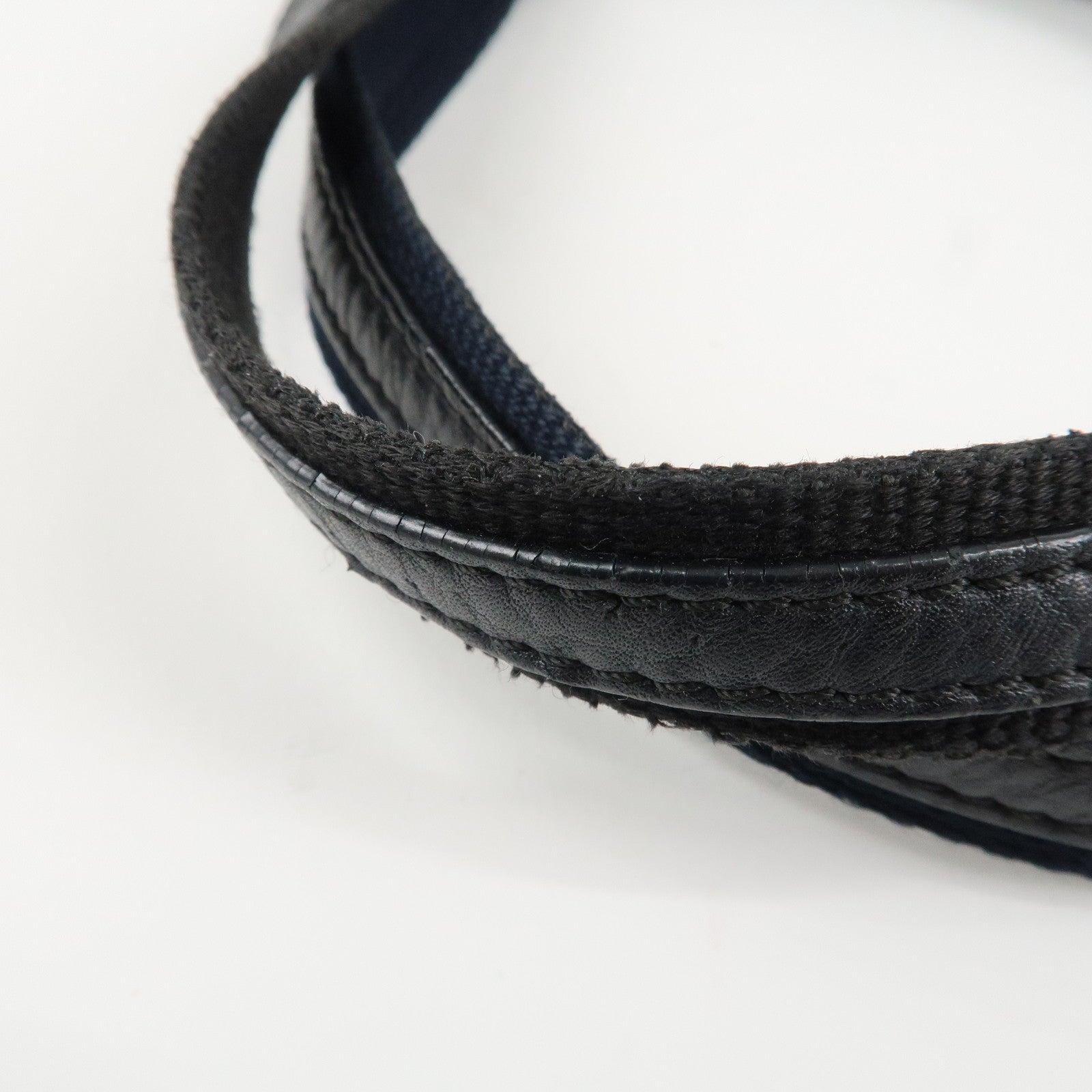 Christian Dior Street Chic Trotter Canvas Leather Tote Bag Black Used