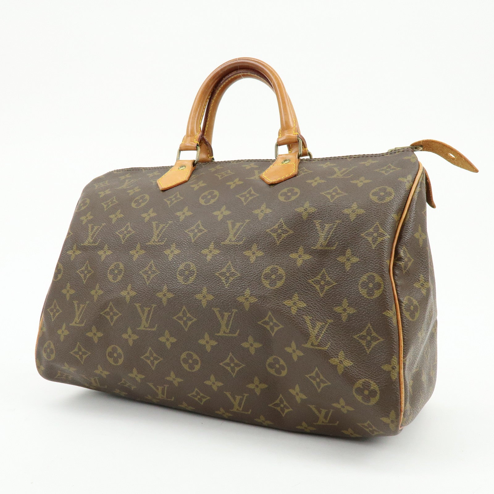 Louis Vuitton Monogram Speedy 35 Canvas Boston Bag Hand Bag M41524