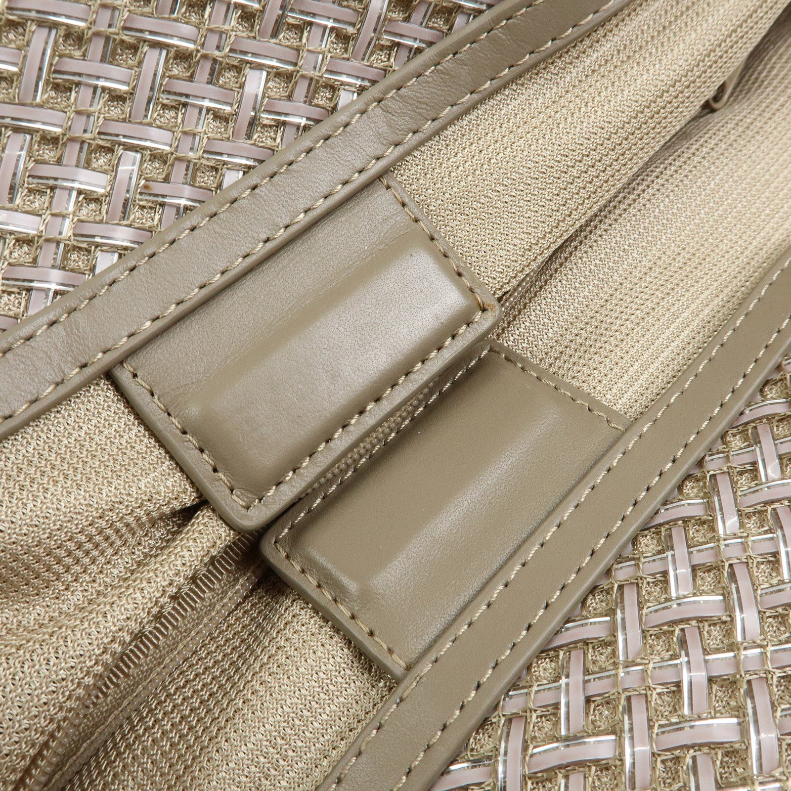 ANTEPRIMA PVC Wire Bag 2Way Bag Hand Bag Shoulder Bag Beige