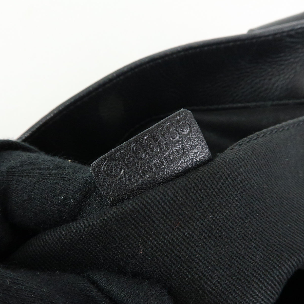 CELINE Leather Boogie Bag Hand Bag Black