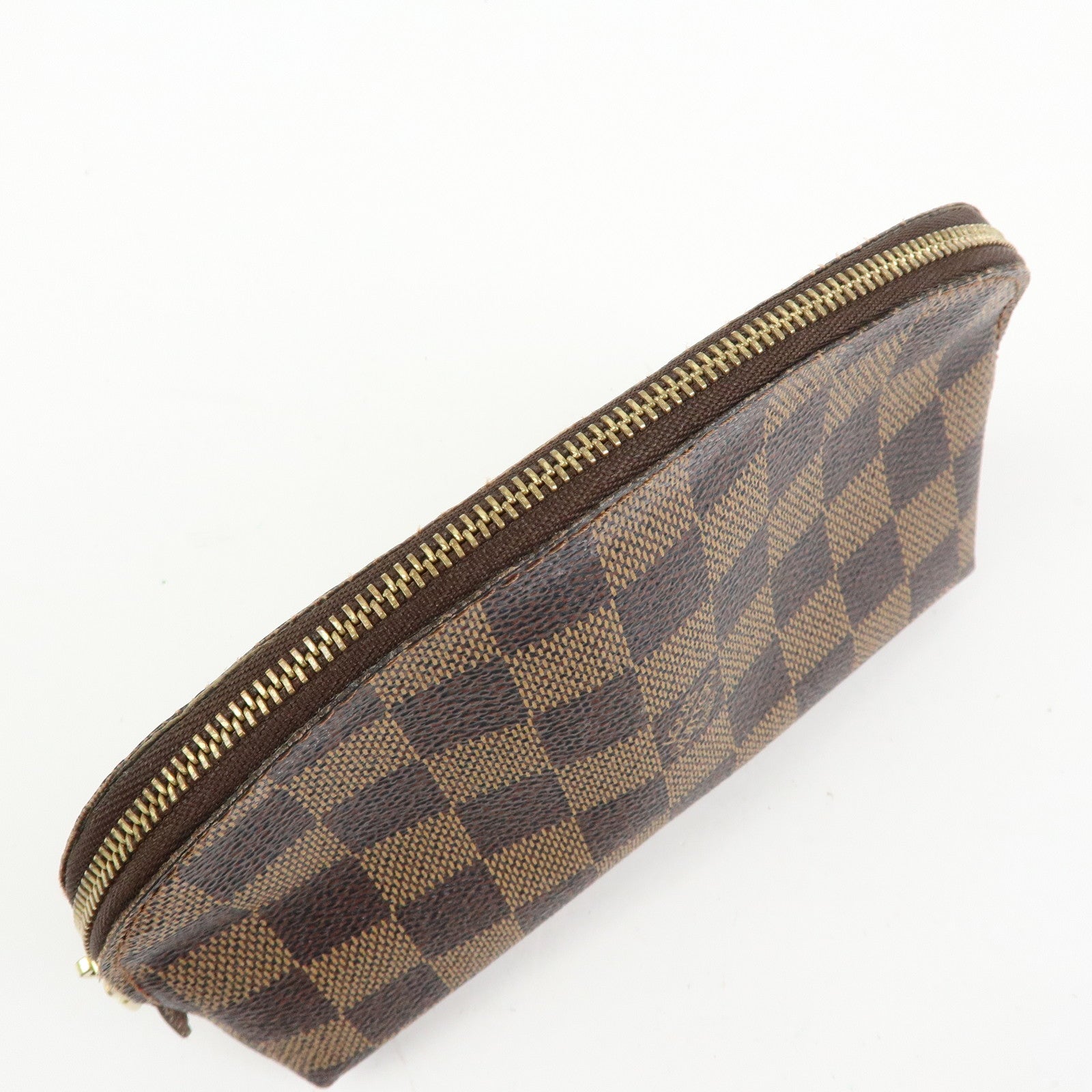 Louis Vuitton Damier Pochette Cosmetic PM Pouch Brown N47516