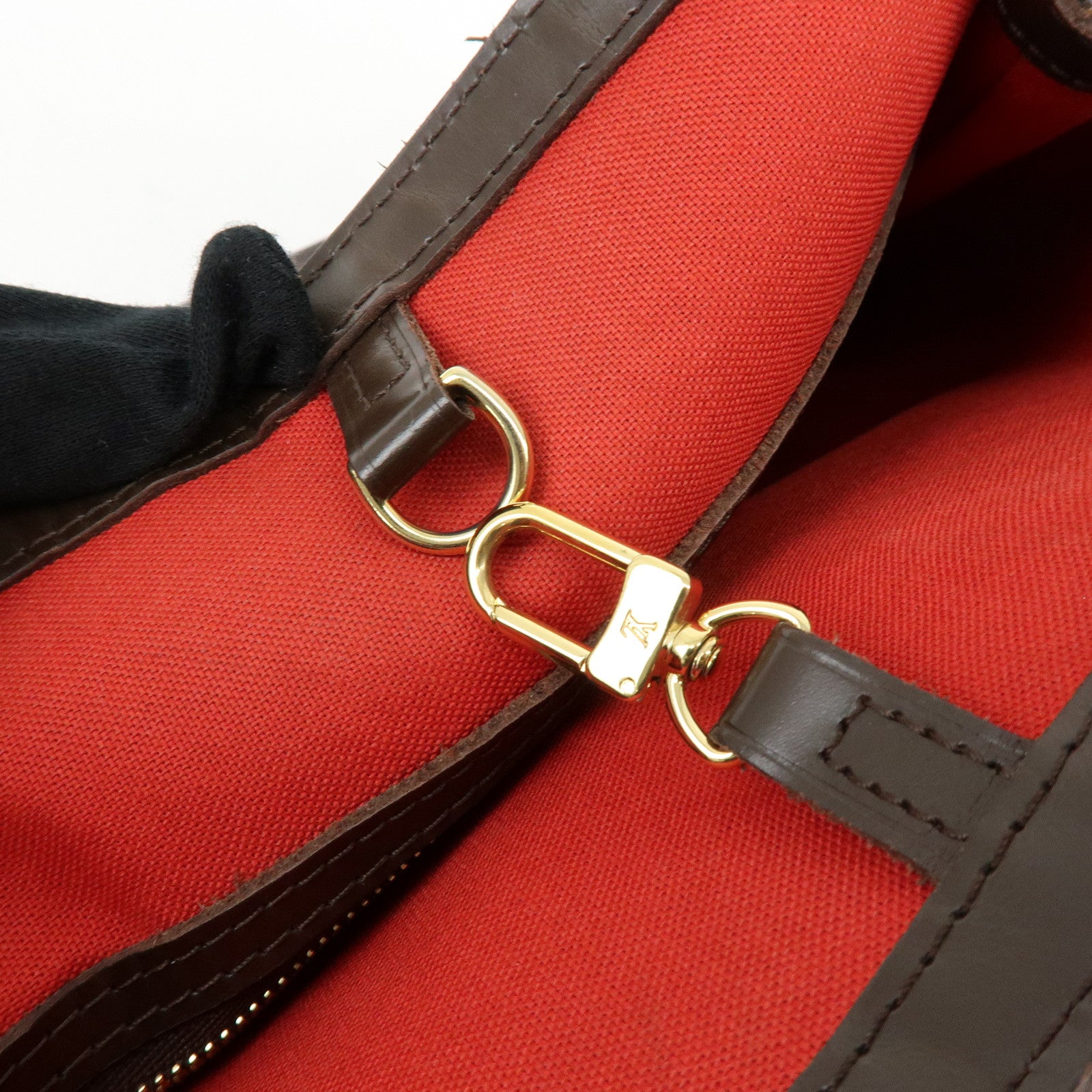 Louis Vuitton Damier Cabas Rivington Canvas Shoulder Bag Brown N41108