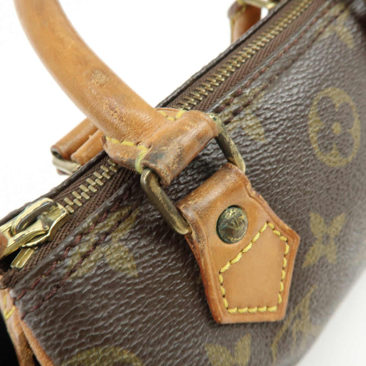 Louis Vuitton Monogram Mini Speedy Hand Bag and Strap M41534 J75011 Lot