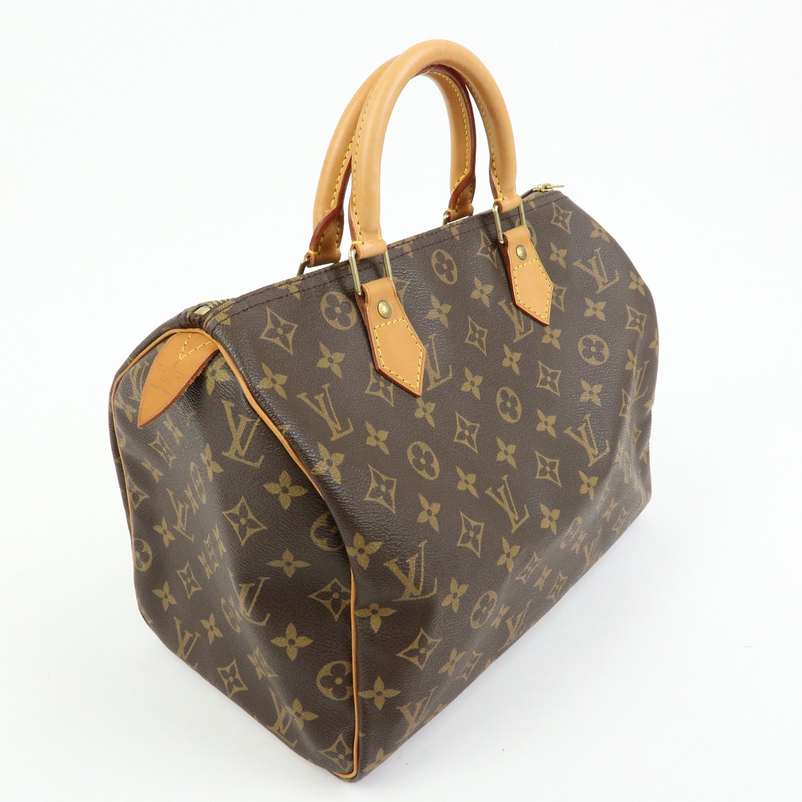Louis Vuitton Monogram Speedy 30 Boston Bag Hand Bag Brown M41526