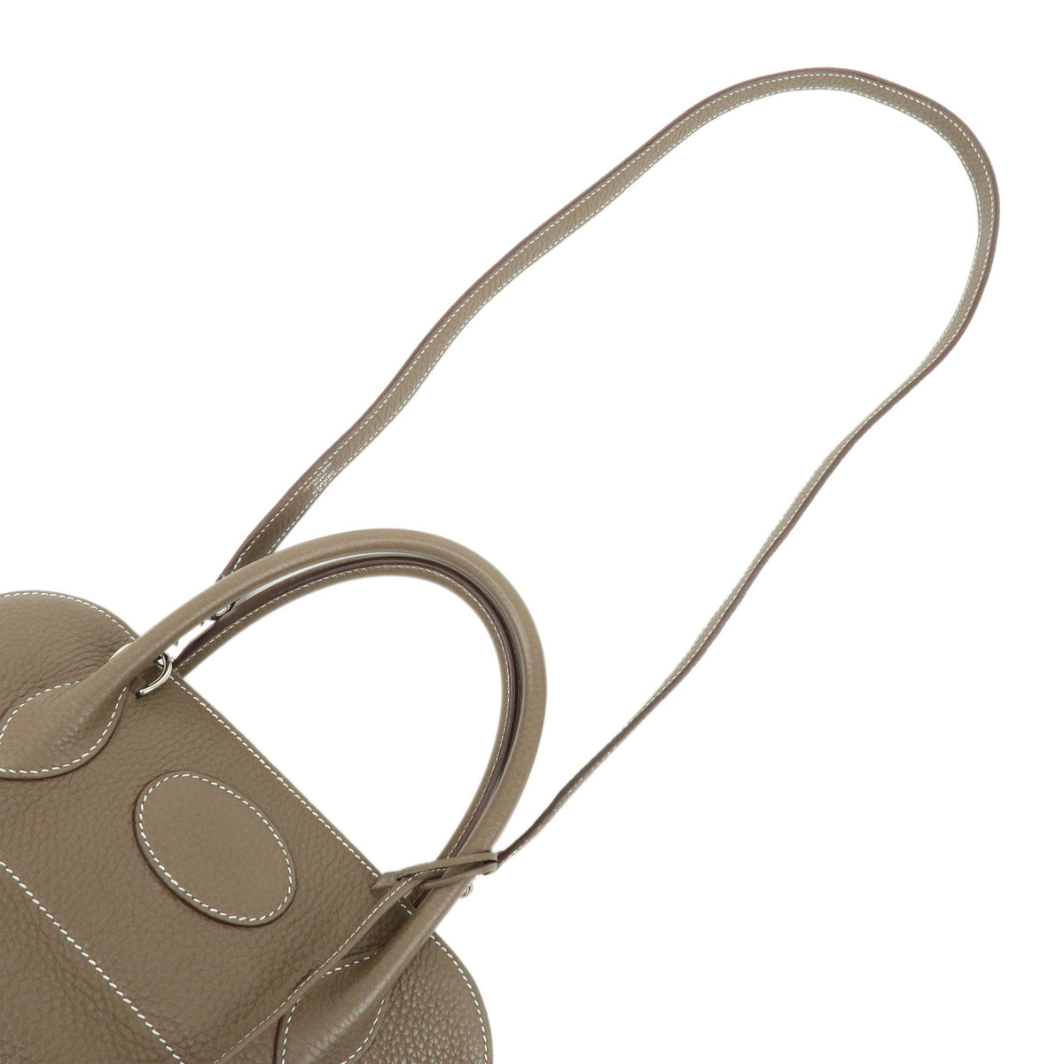 HERMES Blolide 31 Taurillon Clemence 2Way Bag Hand Bag C Stamped Etoupe
