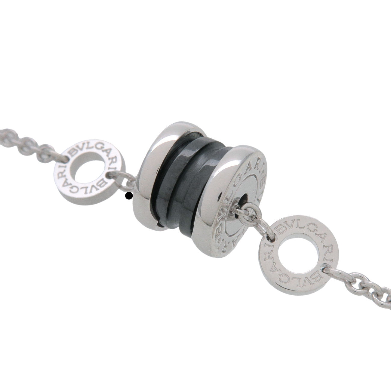BVLGARI B-zero1 Save the Children Bracelet SV925 Ceramic Silver Black