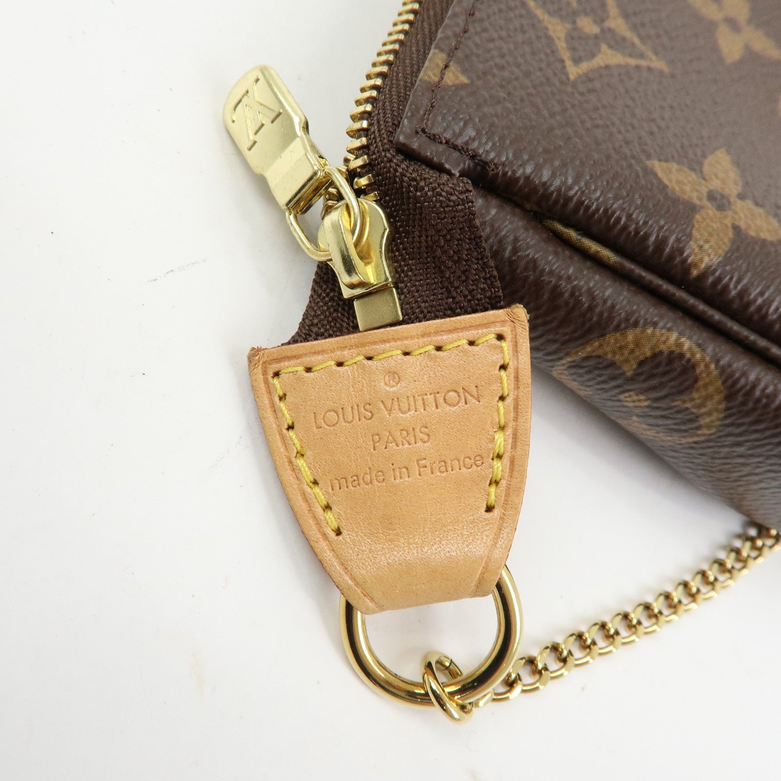 Louis Vuitton Monogram Mini Pochette Accessoires Hand Bag M58009