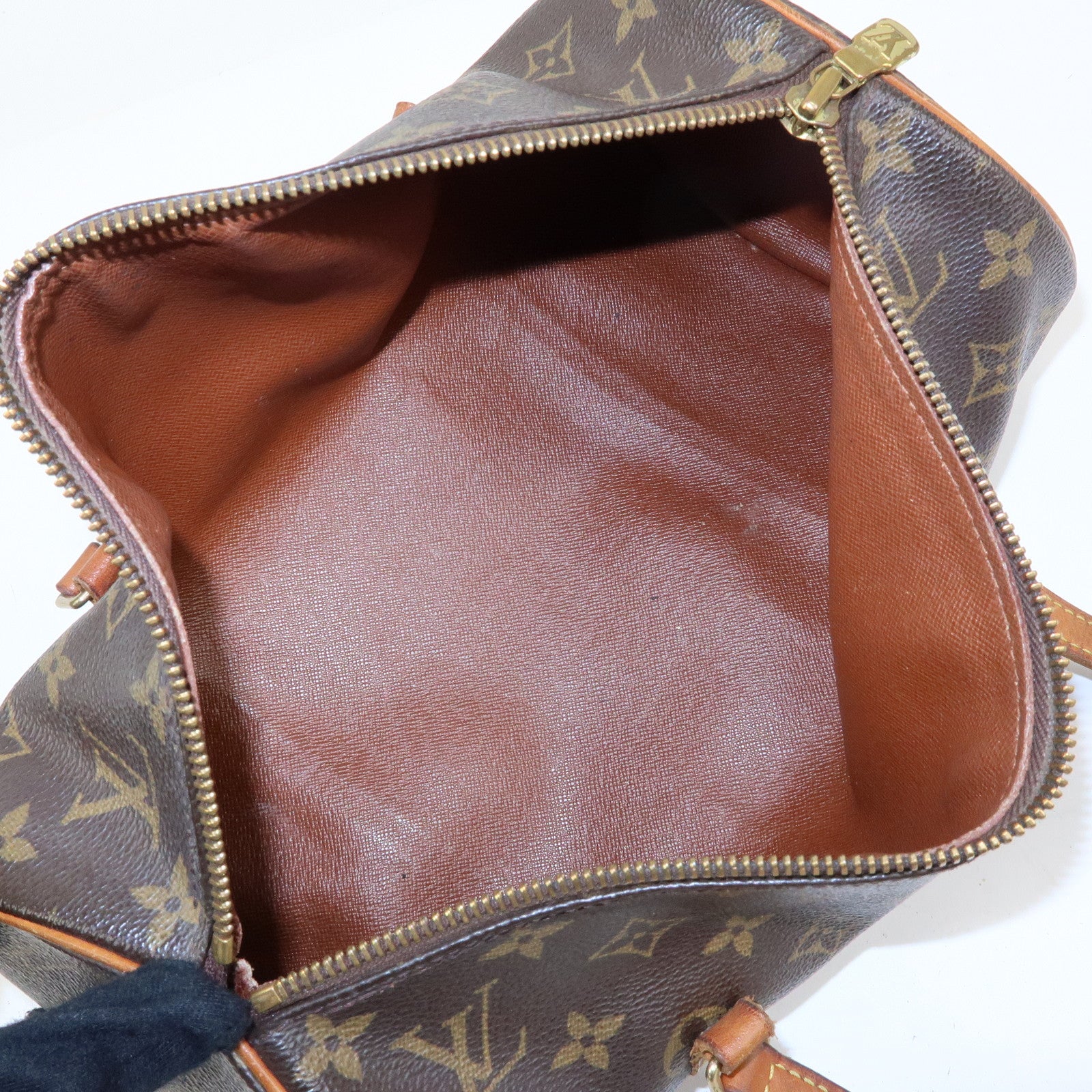 Louis Vuitton Monogram Papillon 30 Hand Bag Brown M51385