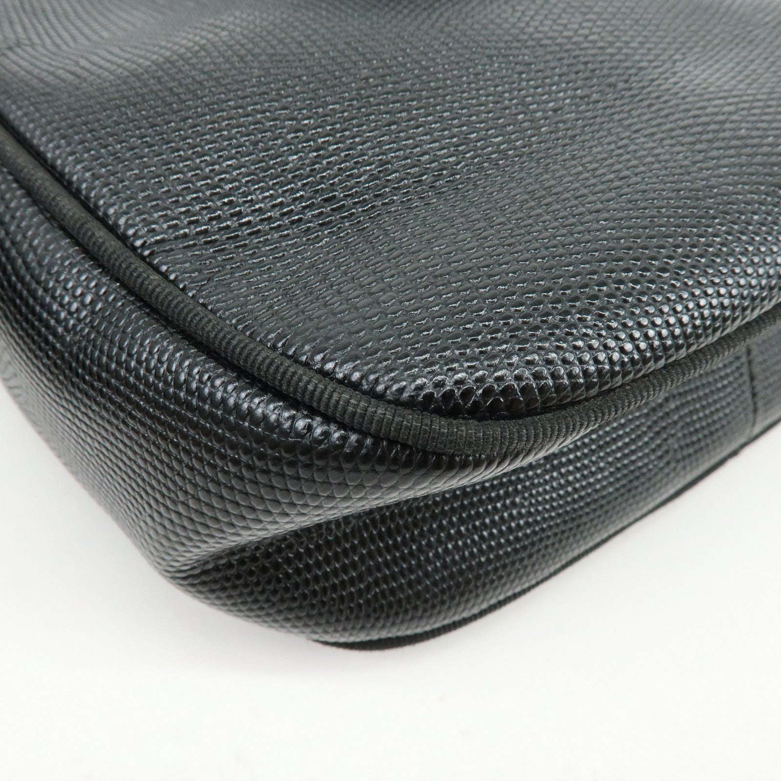 Ferragamo Vara Embossed Leather Shoulder Crossbody Bag Black