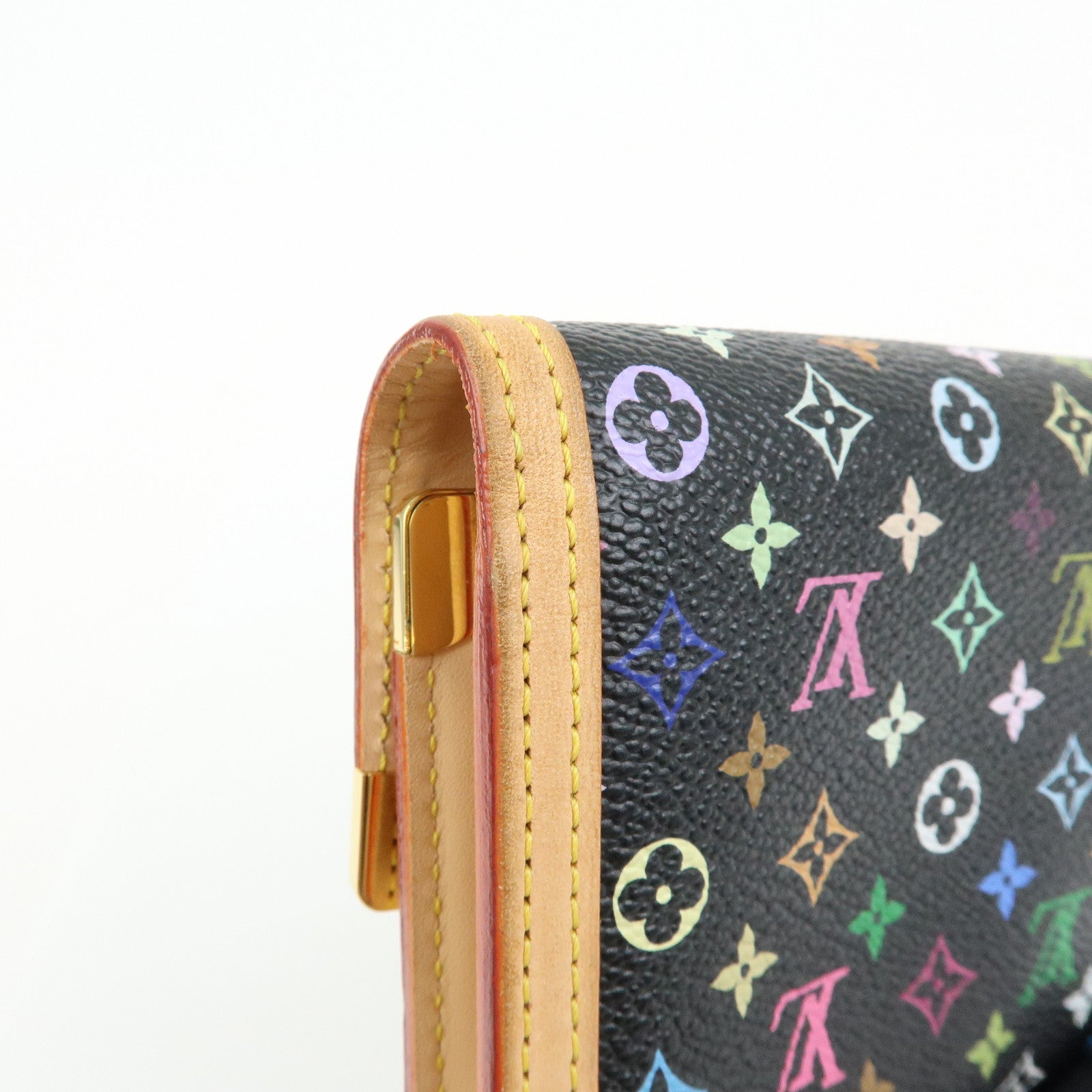 Louis Vuitton Monogram Multicolor Porte Trezor International M92658