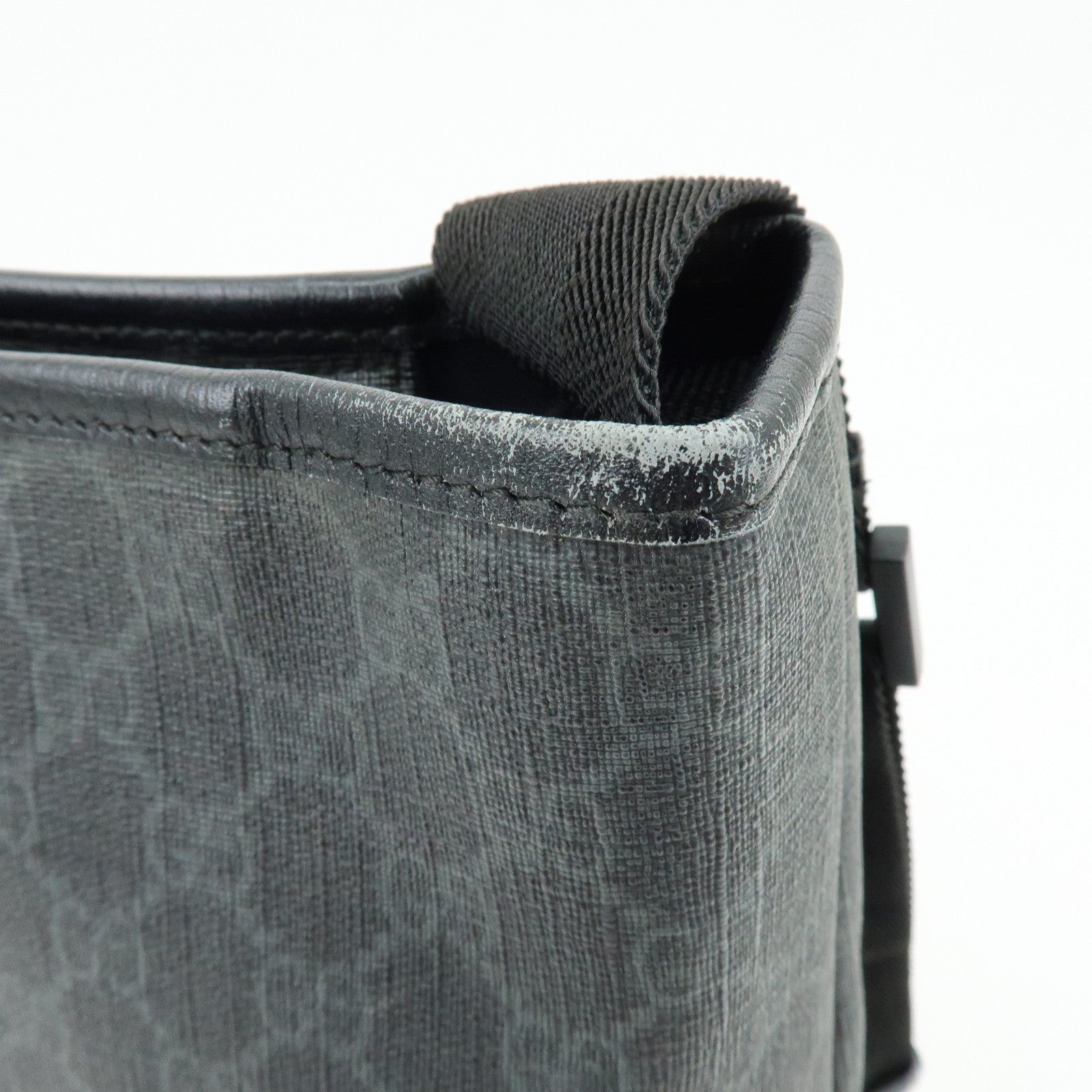GUCCI GG Supreme 2Way Bag Hand Bag Shoulder Bag Black 162785
