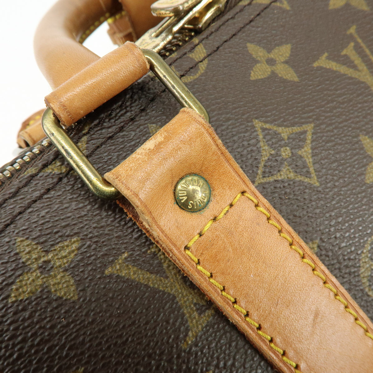 Louis Vuitton Monogram Keep All Bandouliere 55 Boston Bag Brown M41414