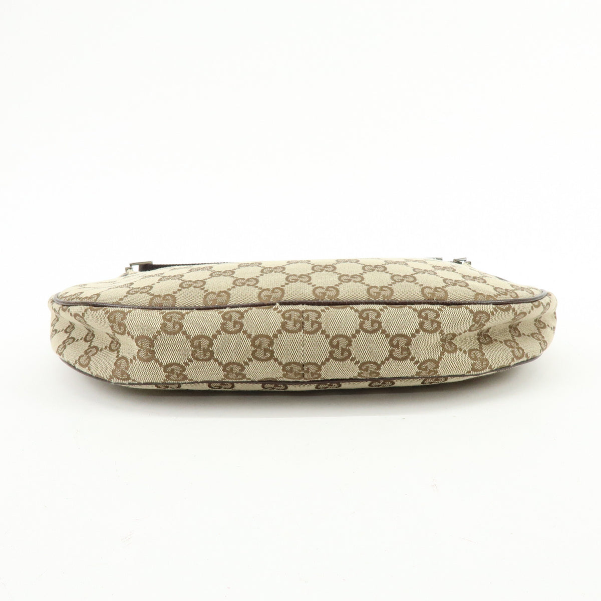 GUCCI GG Canvas Leather Shoulder Bag Hand Bag Brown Beige