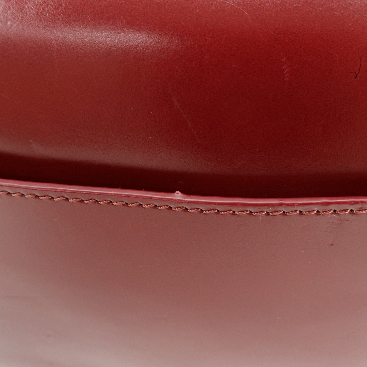 Chloe KATTIE Leather Shoulder Bag Crossbody Bag Wine Red