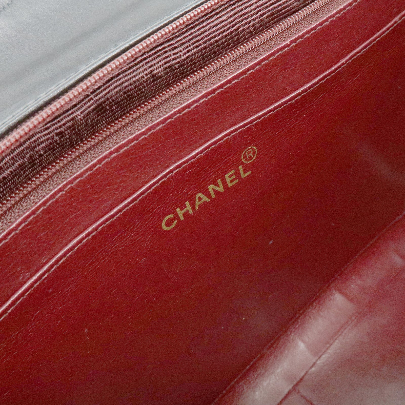 CHANEL Jumbo Matelasse 34 Lamb Skin Shoulder Bag Black A01094