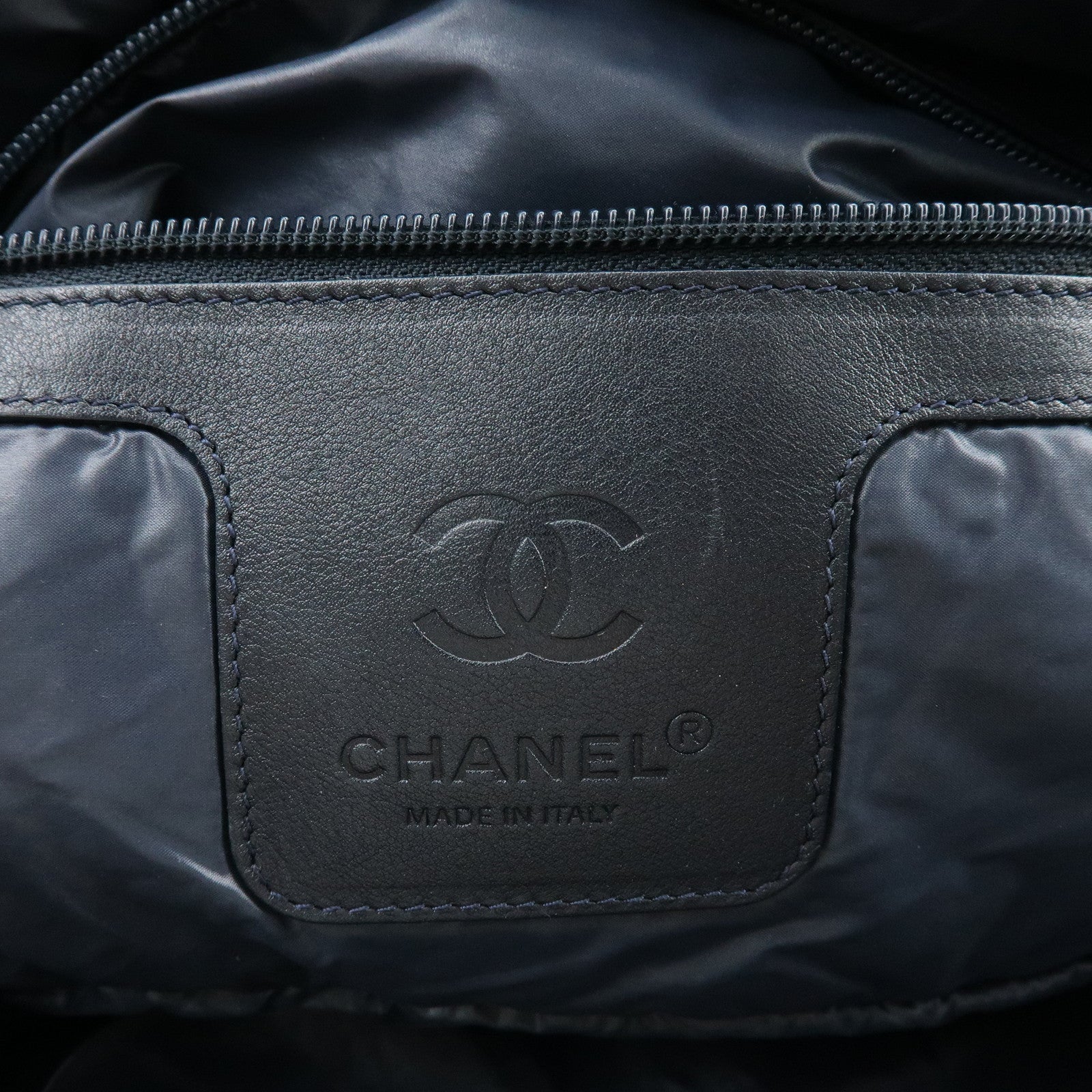 Chanel Nylon Leather Coco Cocoon Medium Tote Bag Khaki A48611