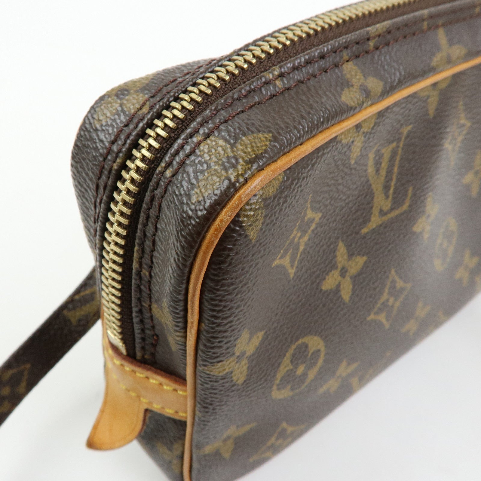 Louis Vuitton Monogram Pochette Marly Bandouliere Bag Brown M51828