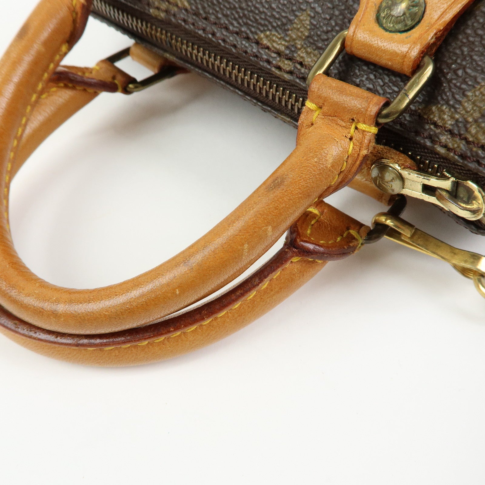 Louis Vuitton Monogram Canvas Mini Speedy Hand Bag & Strap M41534