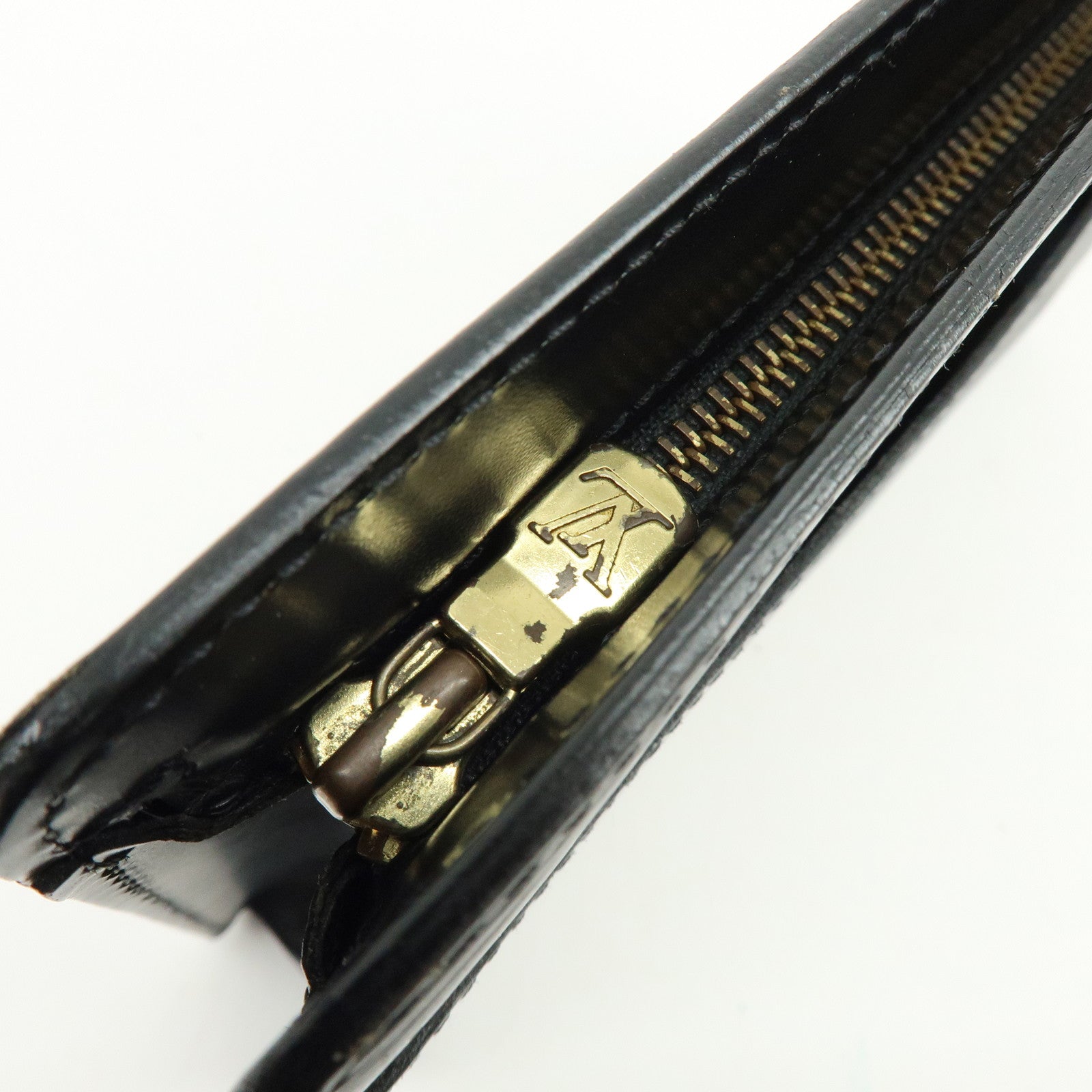 Louis Vuitton Epi Pochette Homme Clutch Bag Flat Pouch Noir M52522
