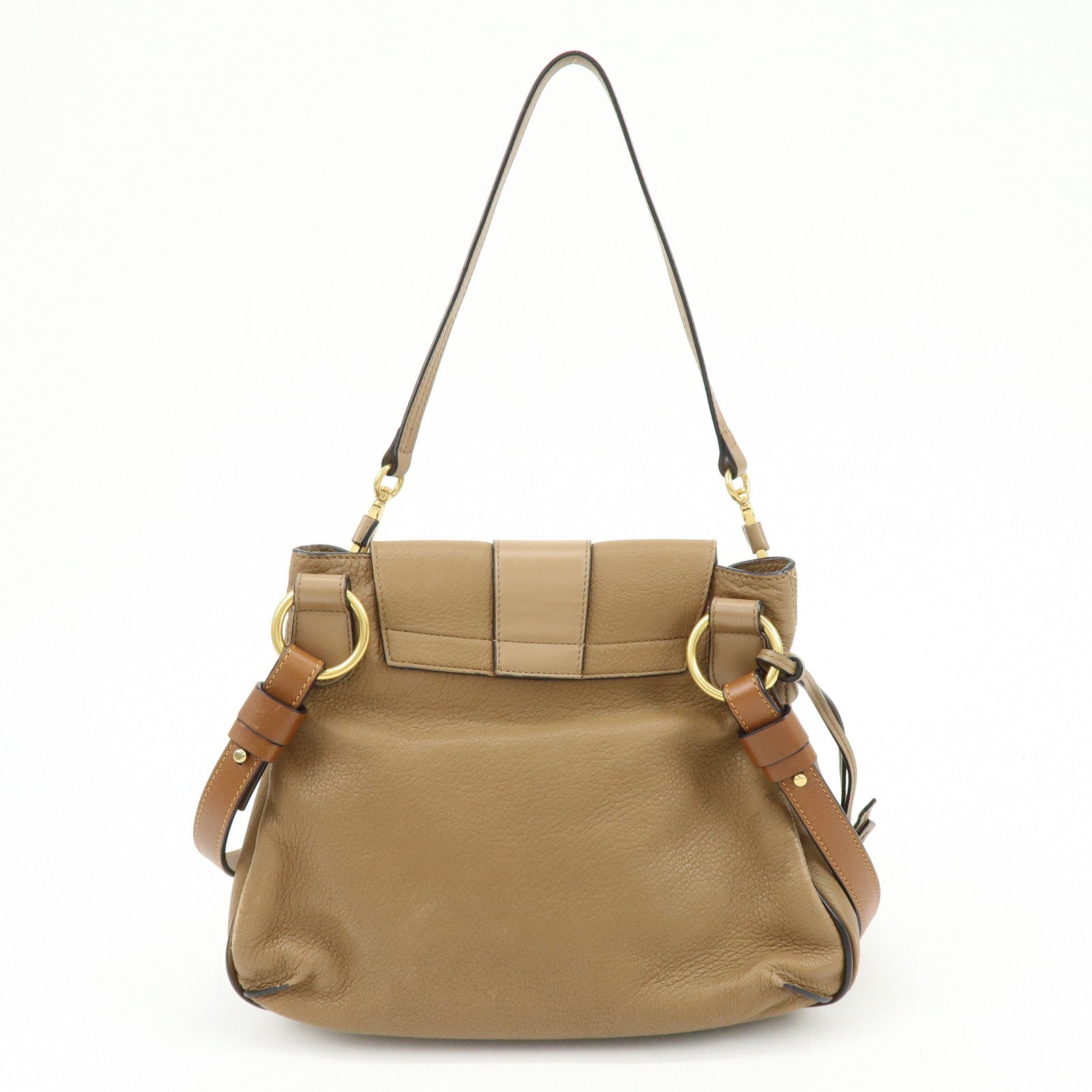 Chloe Lexa Leather 2Way Bag Shoulder Bag Hand Bag Brown