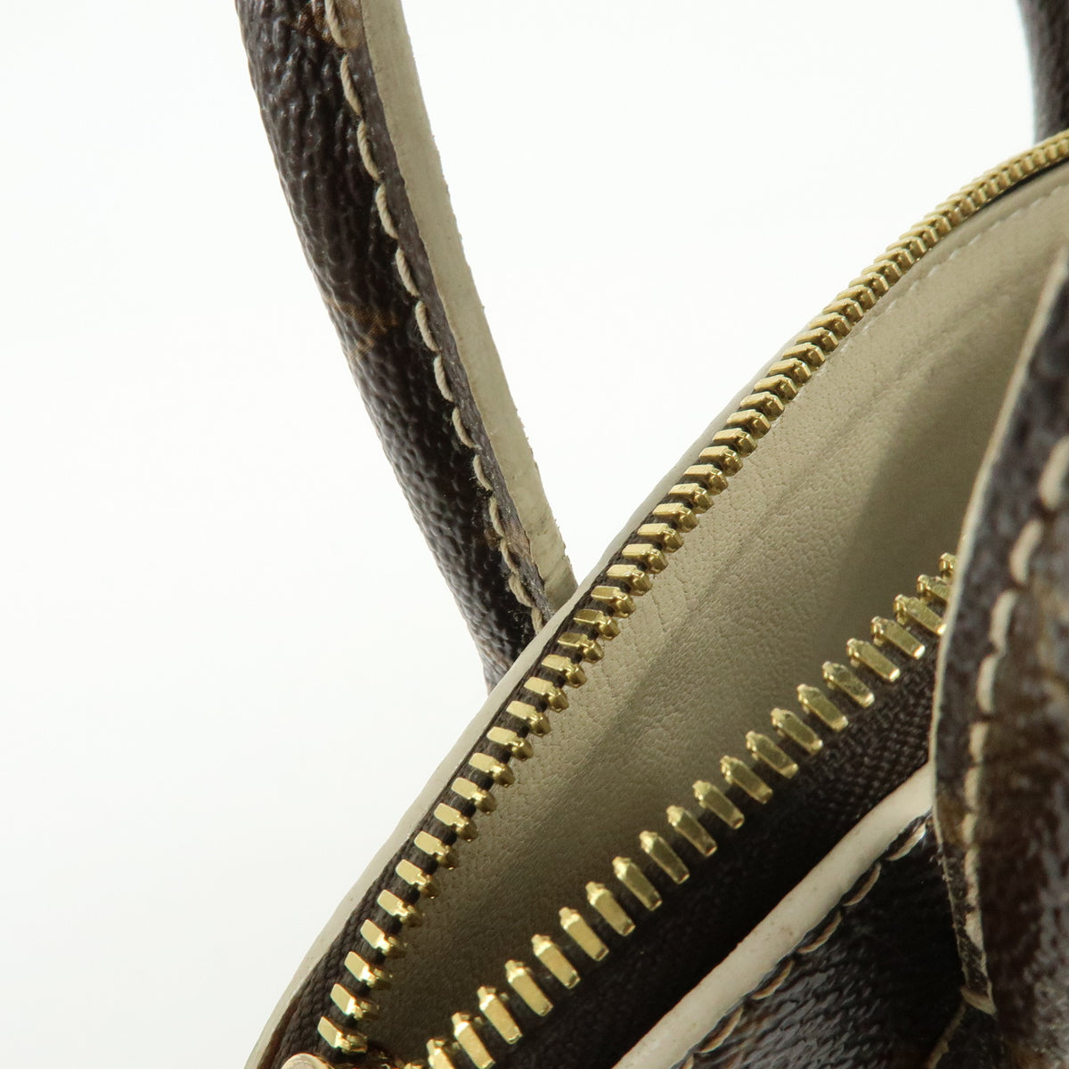 Louis Vuitton Monogram Shiny Lockit BB Mini Hand Bag  Brown M40599