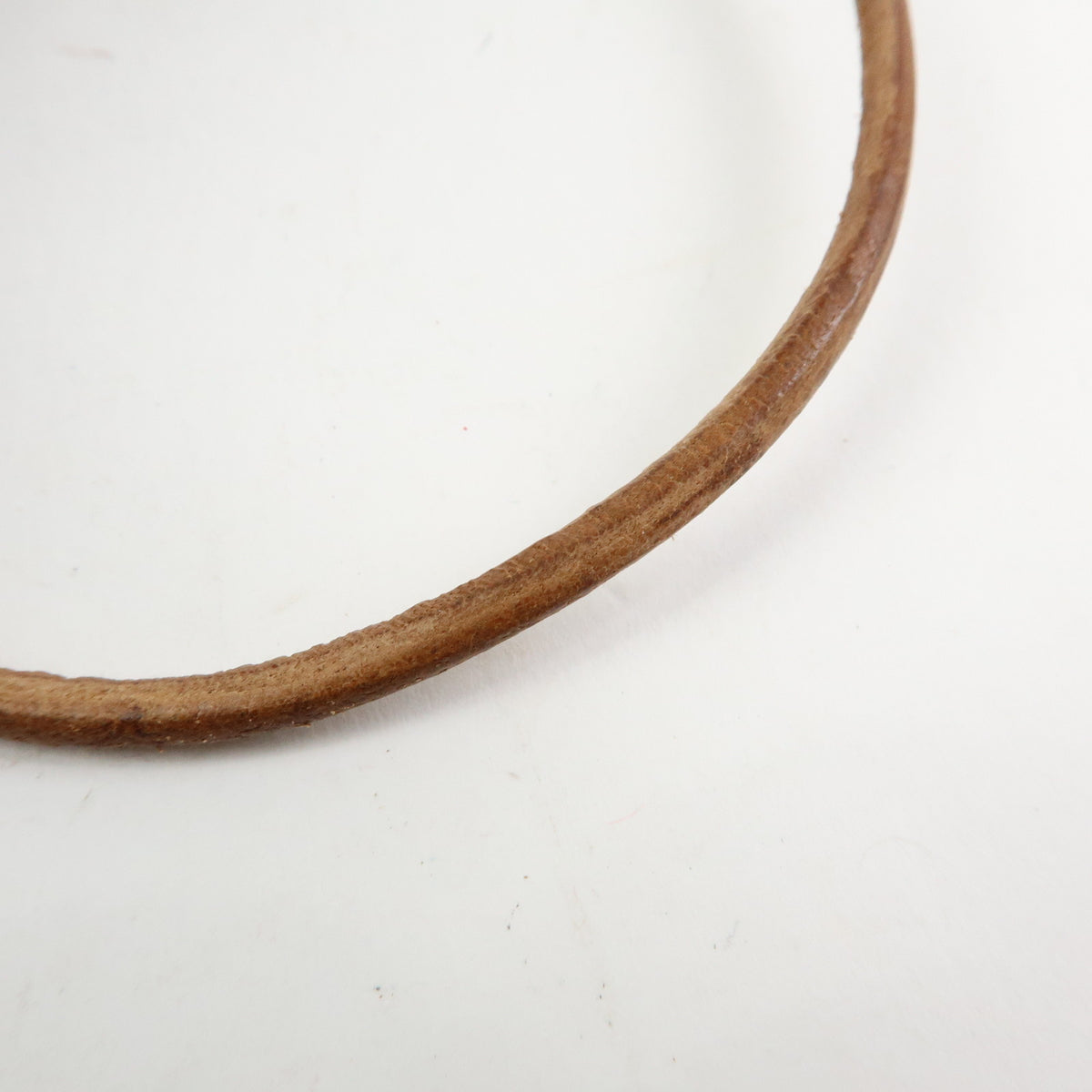 Hermes Atame Double Tour Jumbo Leather Metal Bracelet Choker Brown