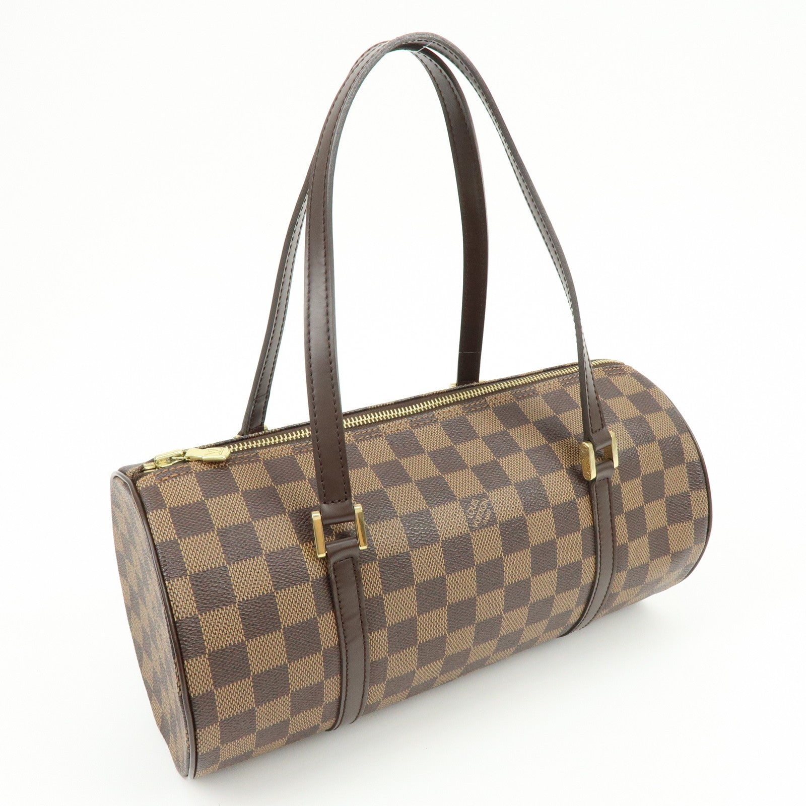 Louis Vuitton Damier Ebene Papillon 30 Hand Bag Brown N51303