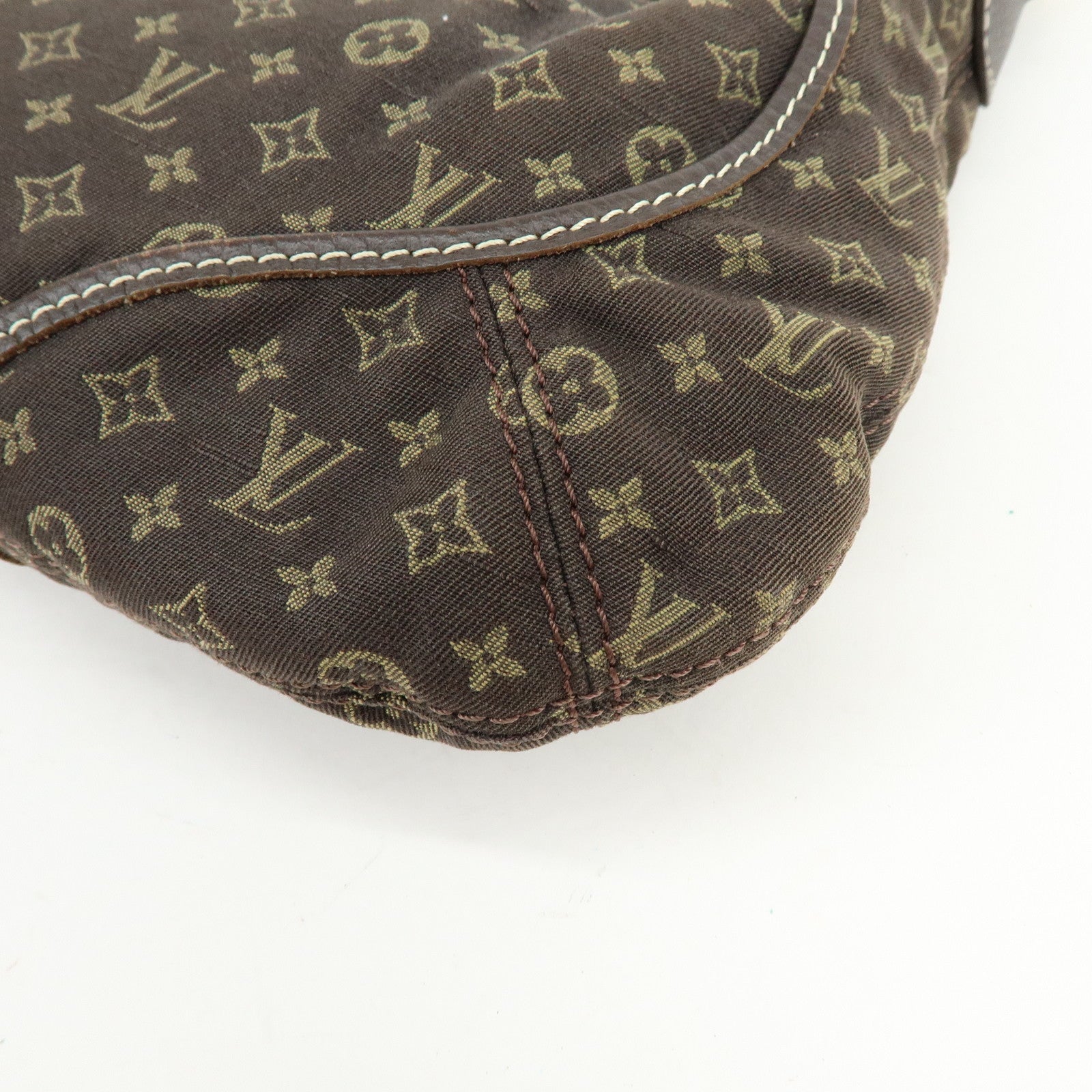 Louis Vuitton Monogram Mini Lin Manon PM Shoulder Hand Bag Ebene M95621