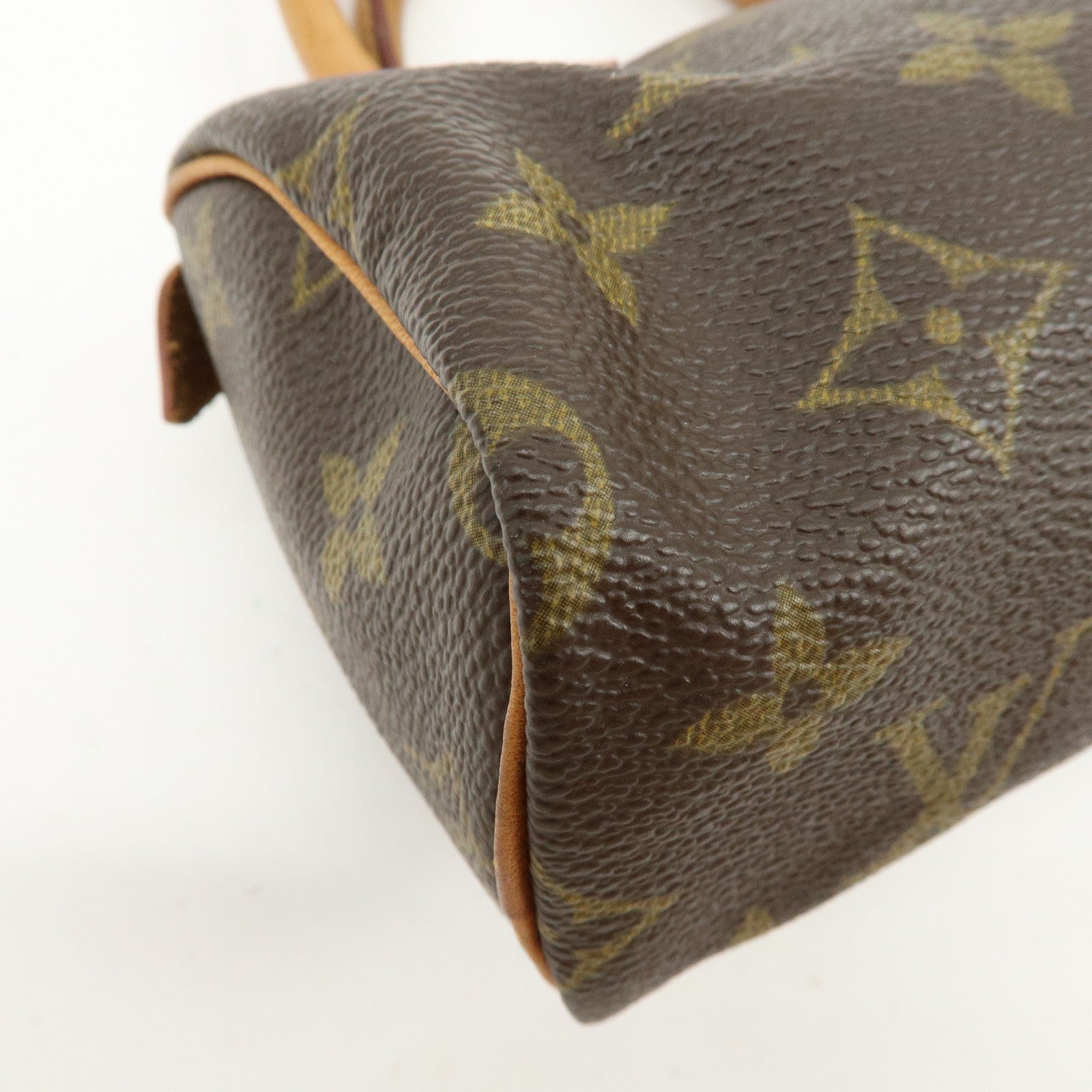 Louis Vuitton Monogram Mini Speedy Hand Bag and Strap Brown M41534 Lot