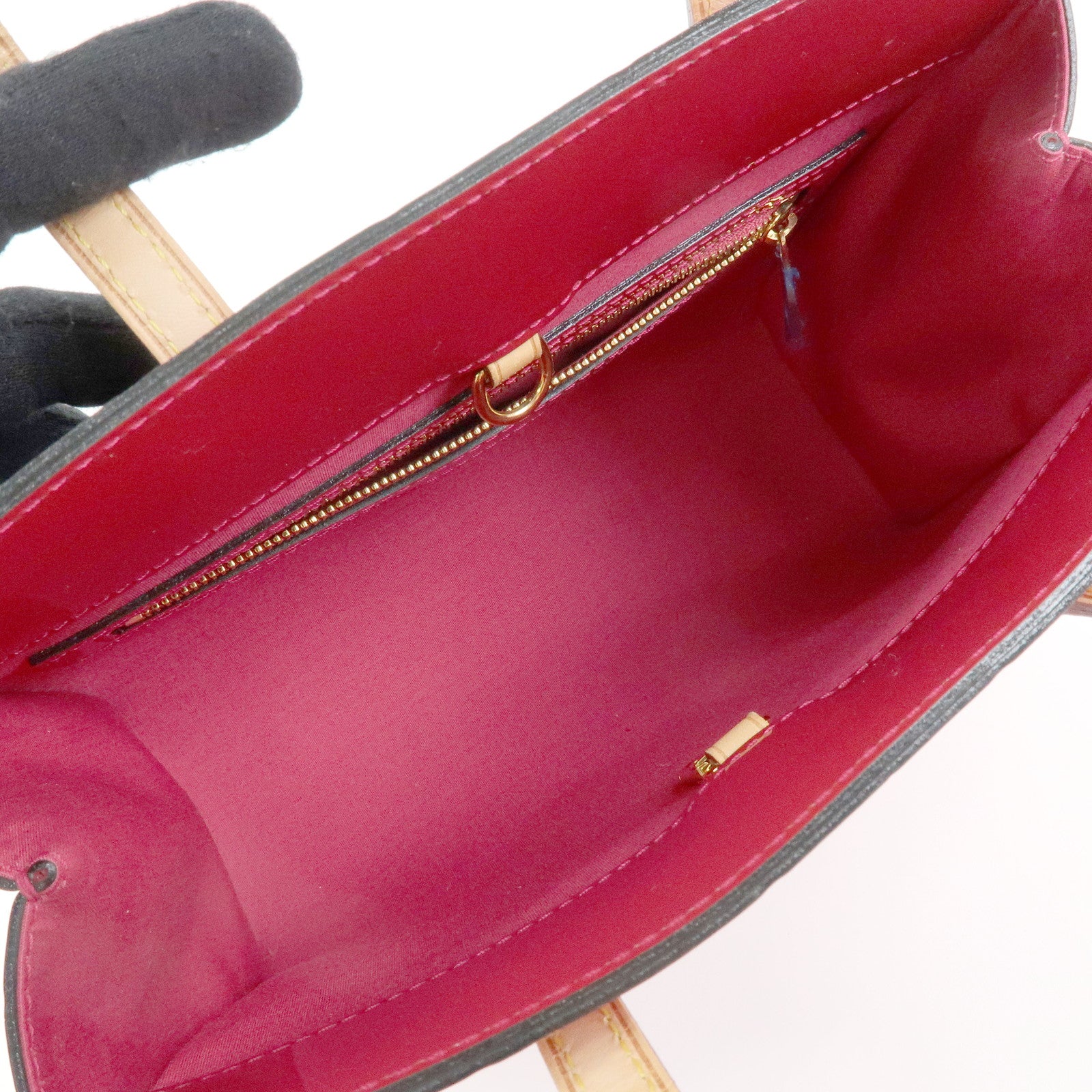 Louis Vuitton Monogram Vernis Catalina BB Hand Bag Rose Indien M90016
