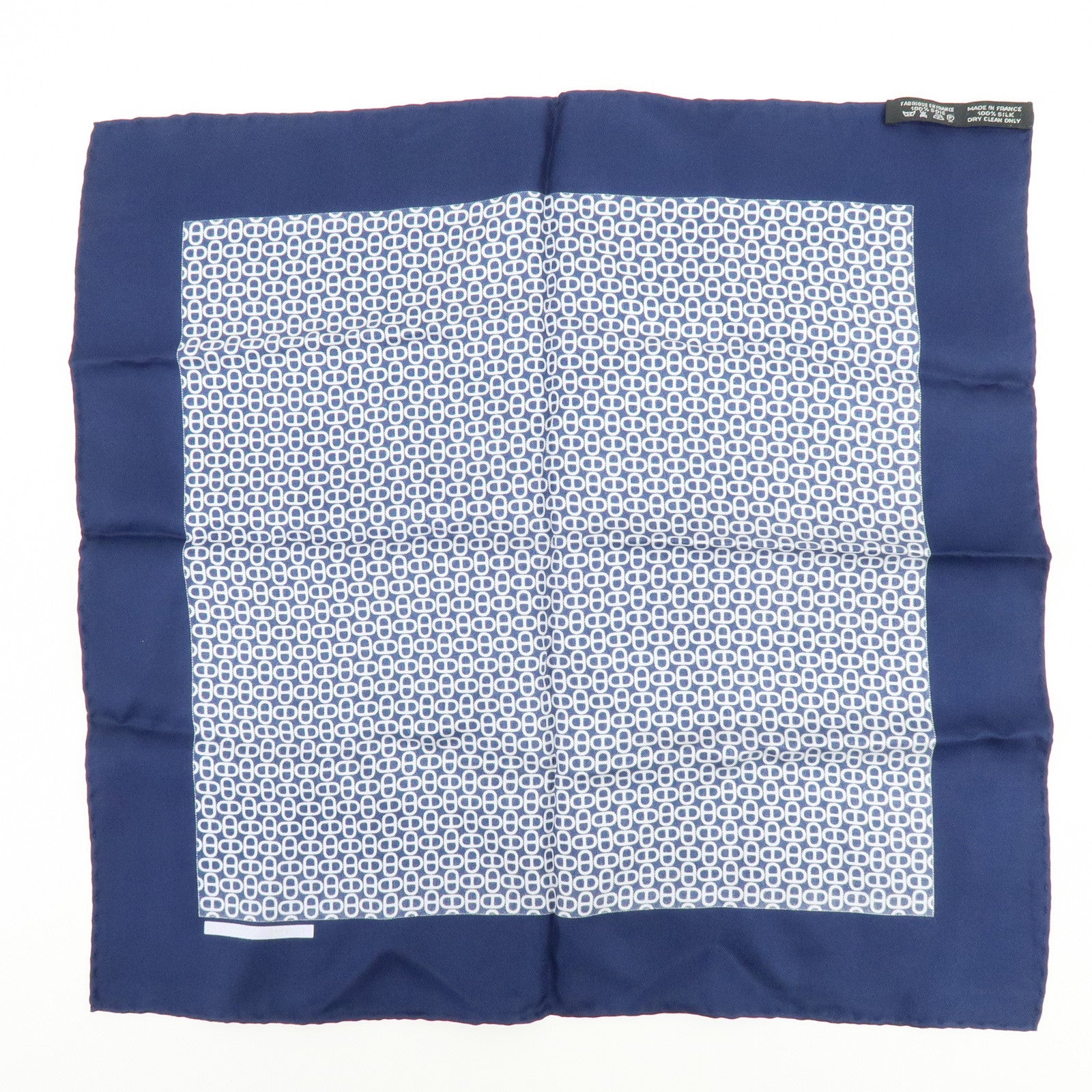 HERMES Carre 40 Lot of 2 Silk 100% Scarf Grand H / Chaîne d'Ancre